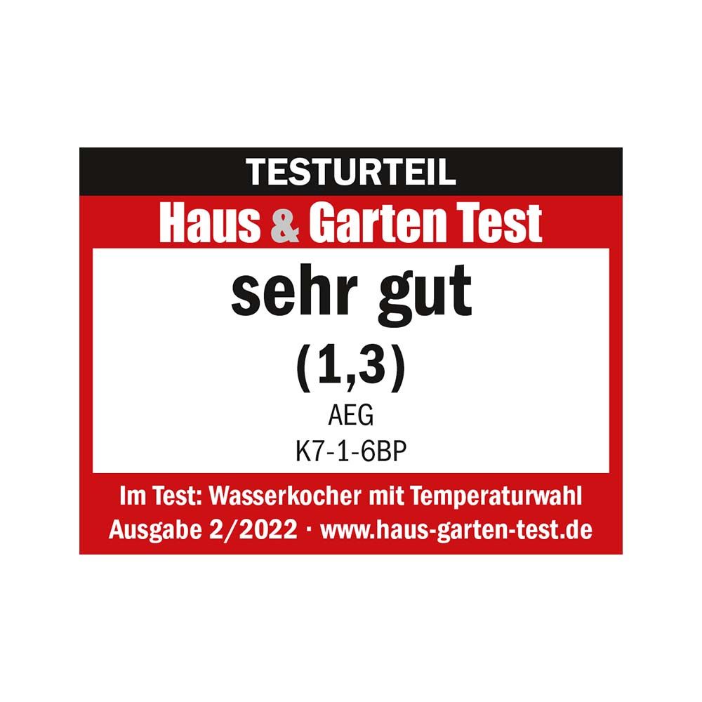 AEG Wasserkocher K7 1 6BP Kuechenkleingeraete
