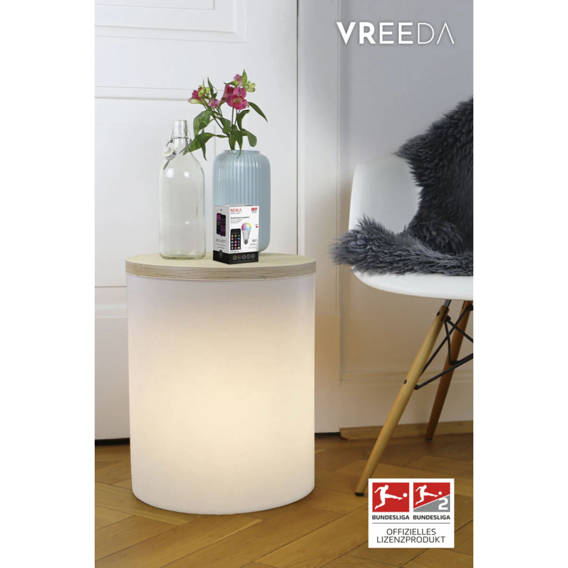 8seasons 8 seasons Leuchttisch Outdoor 39cm Bluetooth Beleuchtung