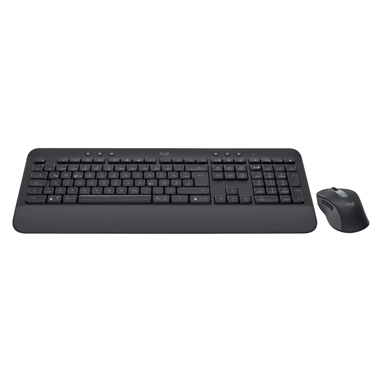 Logitech MK650 Advanced   Tastatur und Maus Set   kabellos   2 4 GHz   Graphite QWERTZ DE Tastaturen & Maeuse