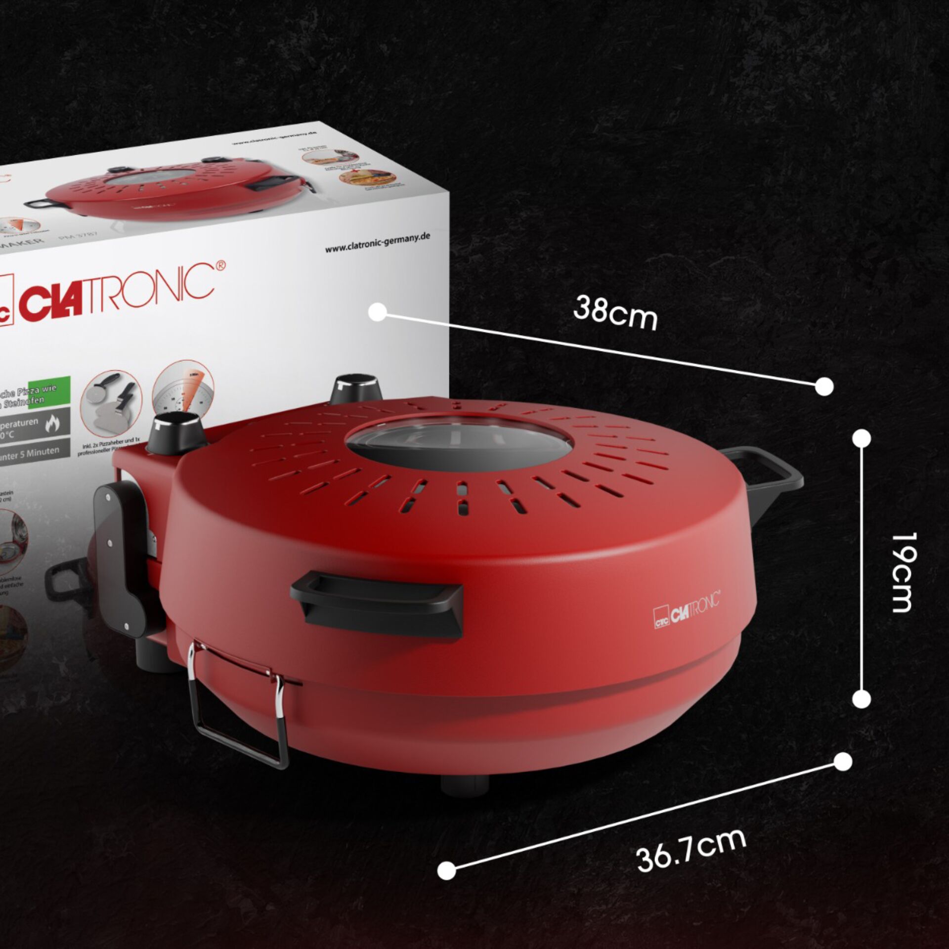 Clatronic PM 3787 Pizzamaker Grills