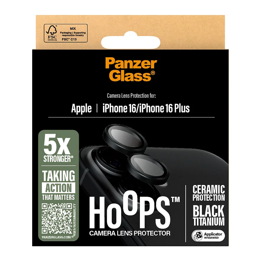 PanzerGlass   Hoops  Ceramic Kameraschutz iPhone 16   16 Plus Notebook & Tablet Zubehoer