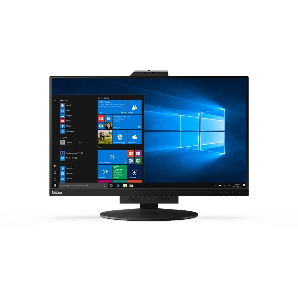 Lenovo 69cm 27Zoll  2560x1440  ThinkCentre Tiny in One 27 16 9 QHD 60Hz 4ms HDMI DP USB Pivot Speaker Black Monitore