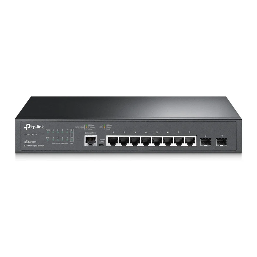 TP Link JetStream 8 Port Gigabit L2  Managed Switch mit 2 SFP Slots Switches