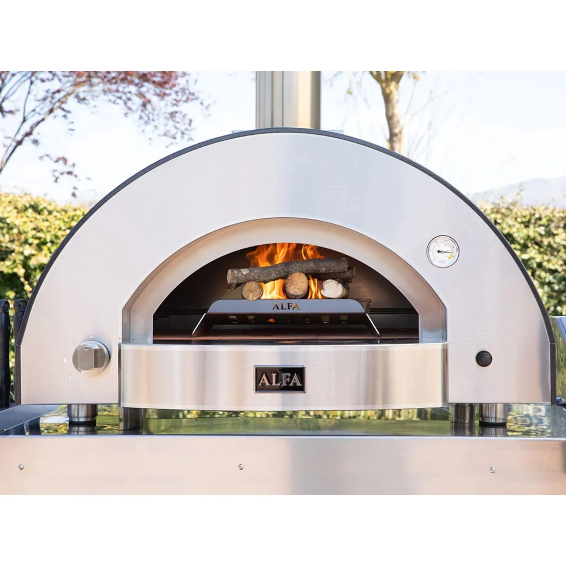 Alfa Forni Classico 4 Pizze Hybrid Schiefer Grau Grills