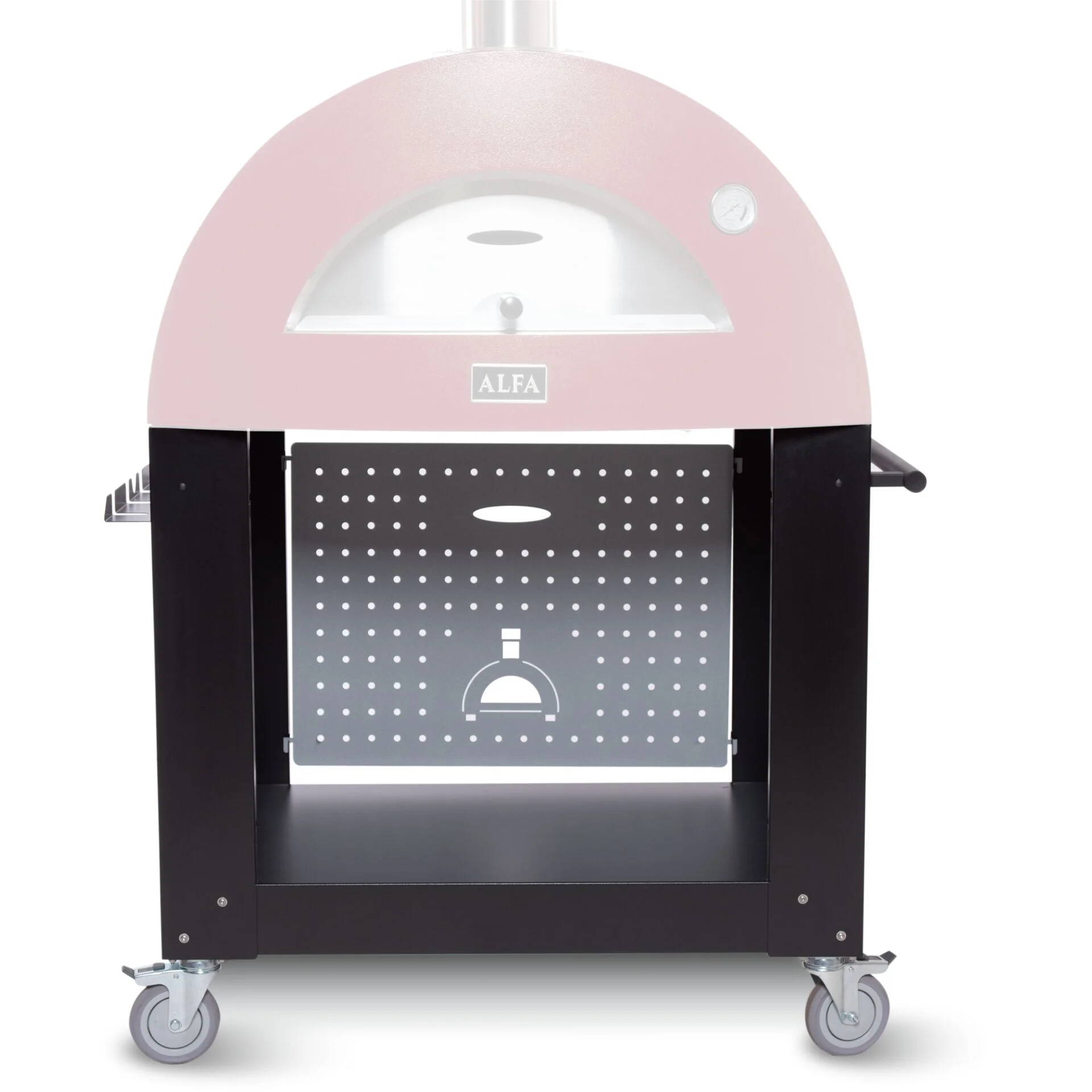 Alfa Forni Base fuer 2 Pizze Unterbau Schwarz Grills