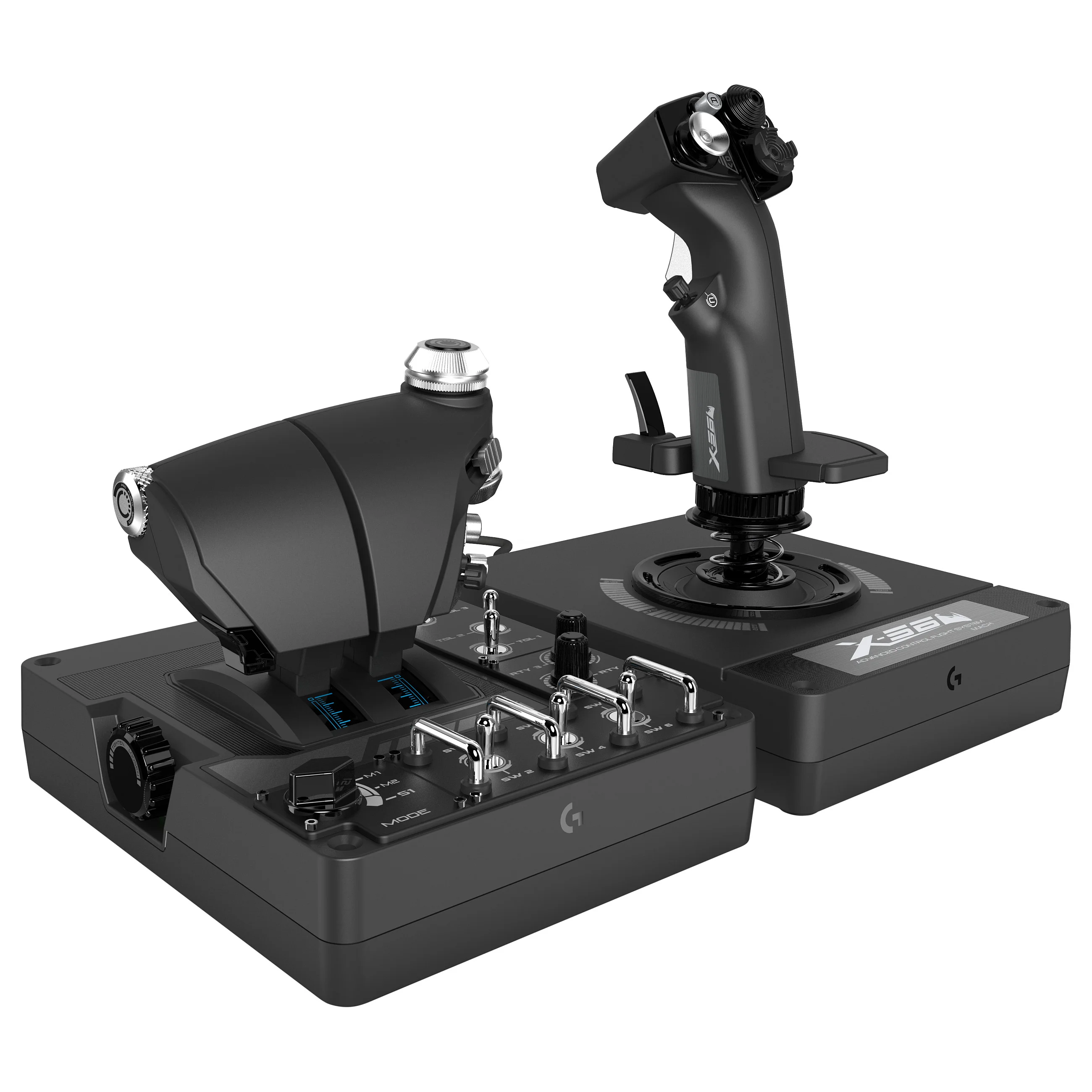 Logitech X56 H O T A S  Joystick and throttle wired for PC Zubehoer Gaming