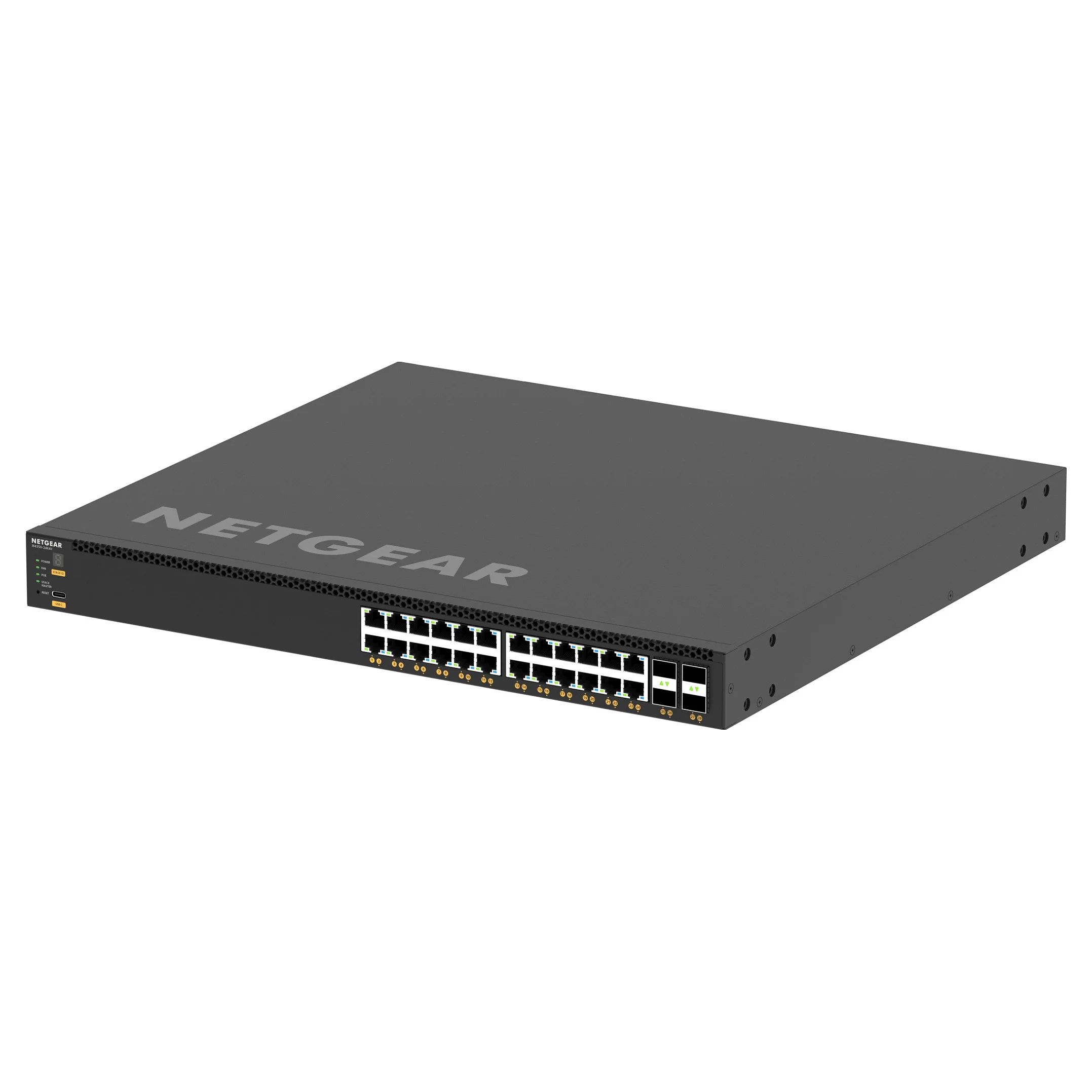 NETGEAR M4350 24X4V Managed L3 10G Ethernet  100 1000 10000  Power over Ethernet  PoE  1U Schwarz Switches