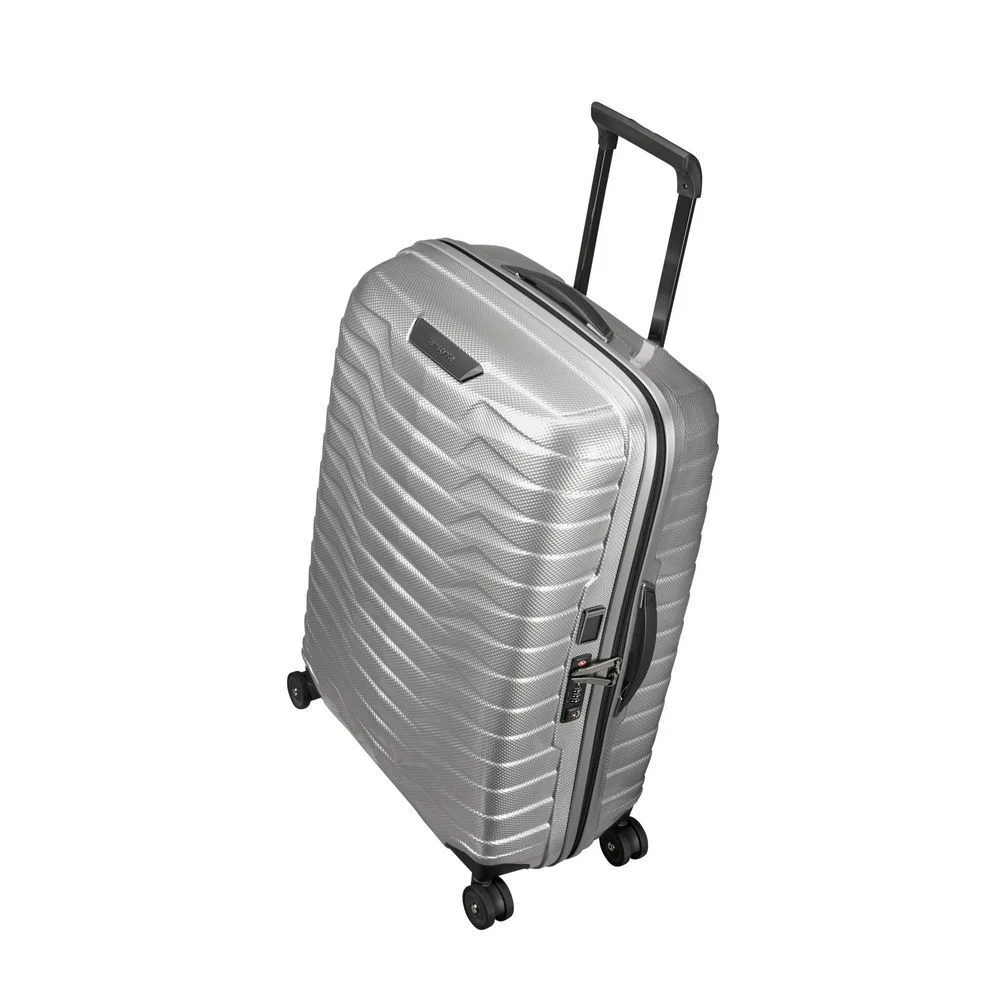 SAMSONITE 4 Rollen Trolley Proxis Spinne  68 cm  silber Taschen & Rucksaecke