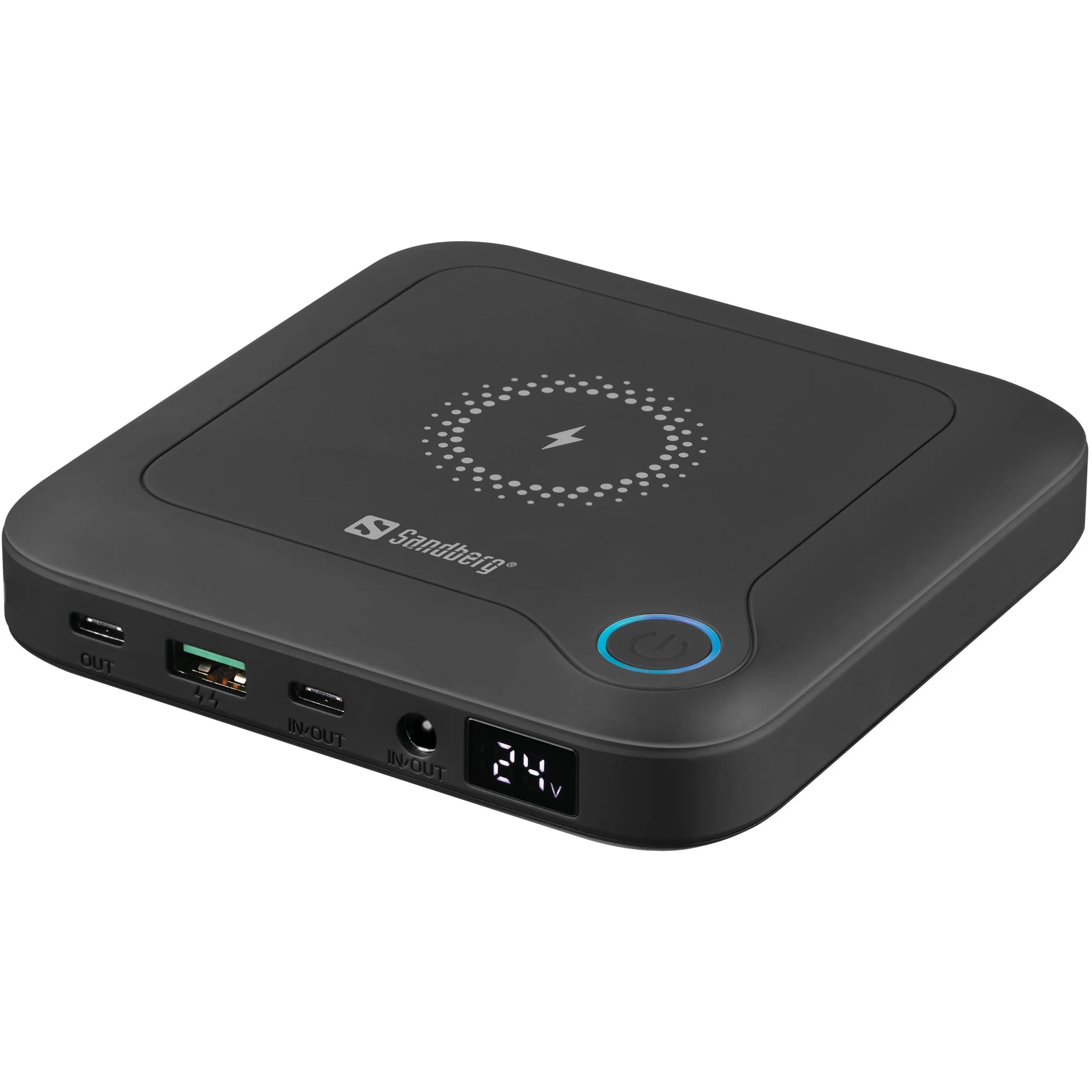 SANDBERG 420 57 laptop powerbank all in 1 24000mah 60w usb a 2xusb c schwarz PC-Zubehoer