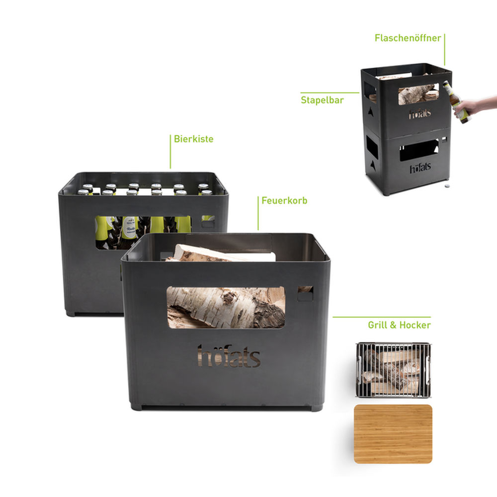 Hoefats Feuerkorb Beer Box Grills