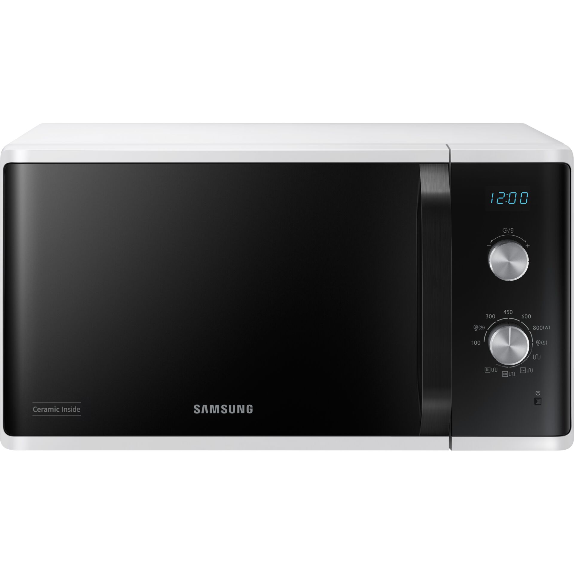 Samsung  hh mikrowelle grill 800w 23liter   mg23k3614aw eg  schwarz  Kuechenkleingeraete