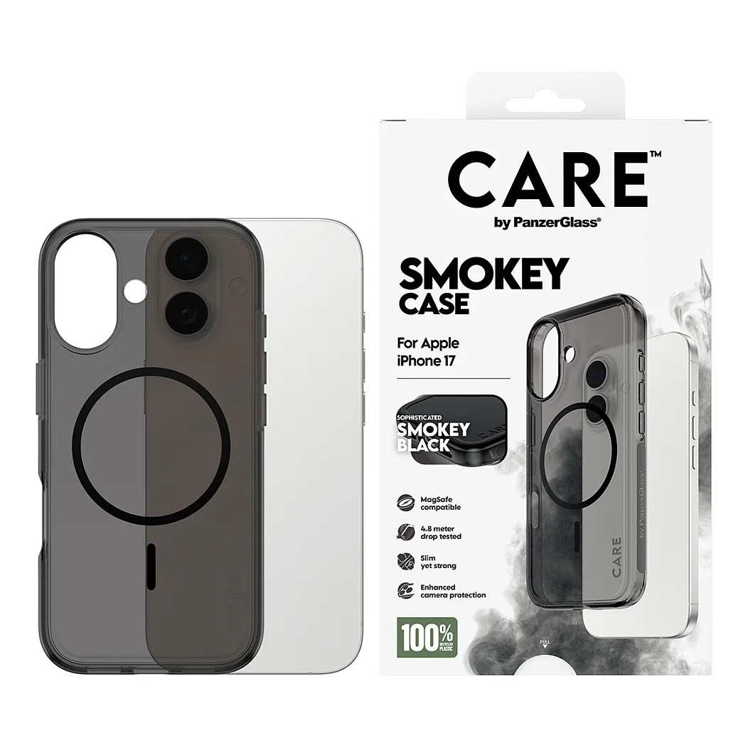 PanzerGlass CARE  by   Urban Explorer Case Smokey m  Schwarz MagSafe iPhone 17 Notebook & Tablet Zubehoer