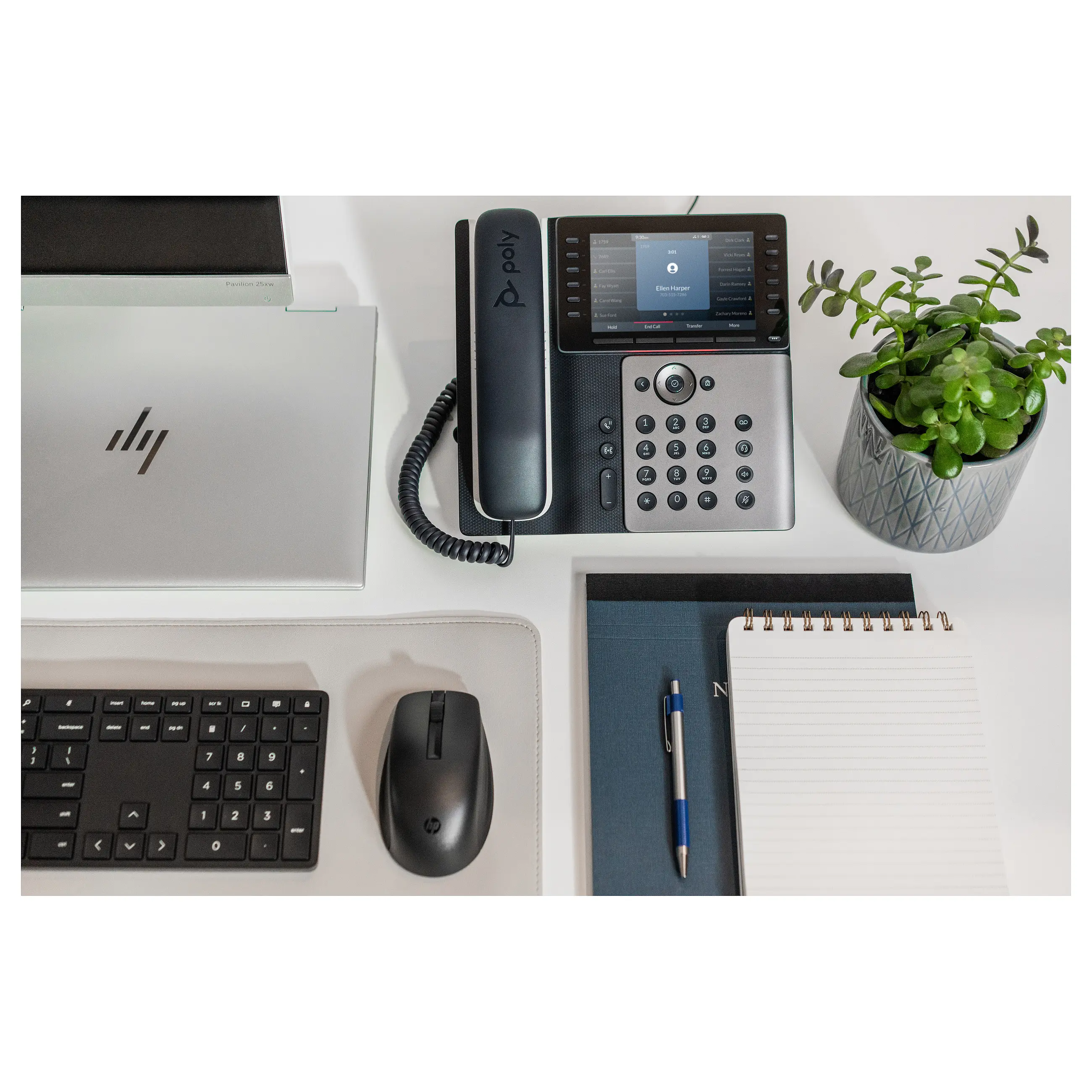 HP Poly Edge E550 IP Telefon und PoE faehig Netzwerk