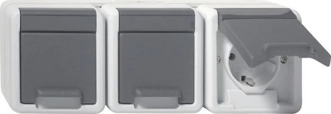 GIRA 478930 SCHUKO 3f waager  KD WG AP Grau Smart Home