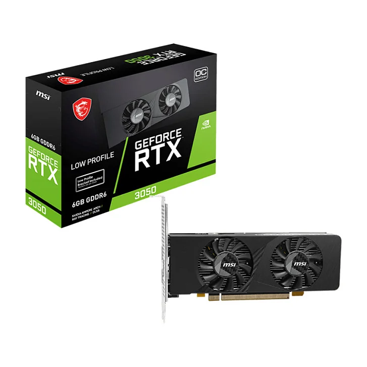 MSI GEFORCE RTX 3050 LP E 6G OC Grafikkarte NVIDIA 6 GB GDDR6 PC-Zubehoer