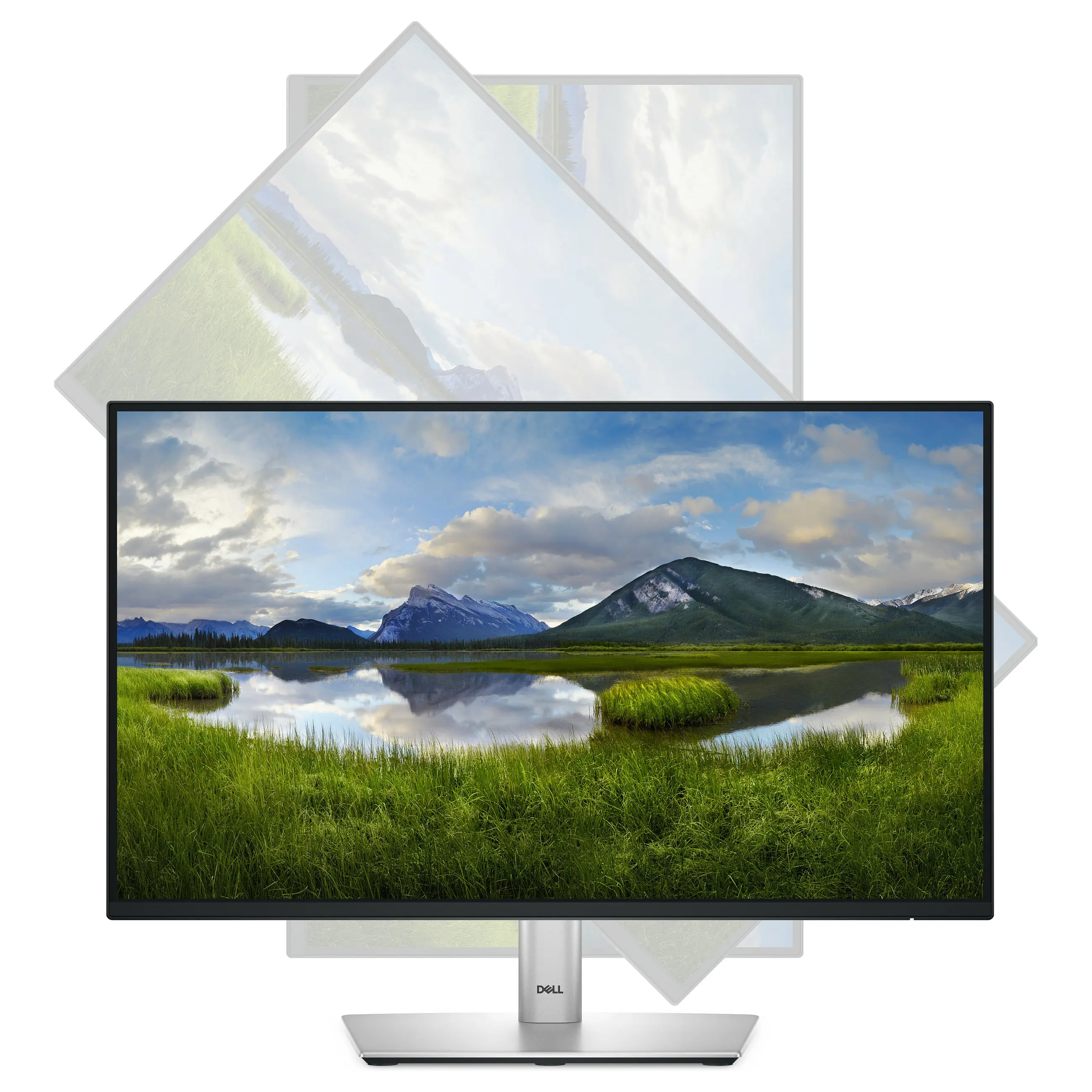 Dell 54 61cm 21 5Zoll  1920x1080   p2225h 16 9 fhd ips 5ms 100hz hdmi dp vga usb c black silver Monitore