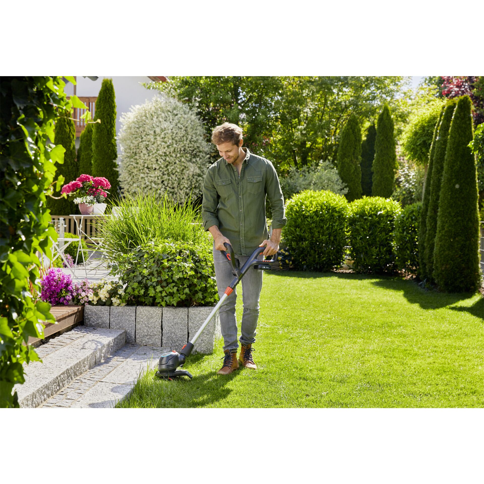 GARDENA Akku Trimmer ComfortCut 2318V P4A solo Gartenmaschinen