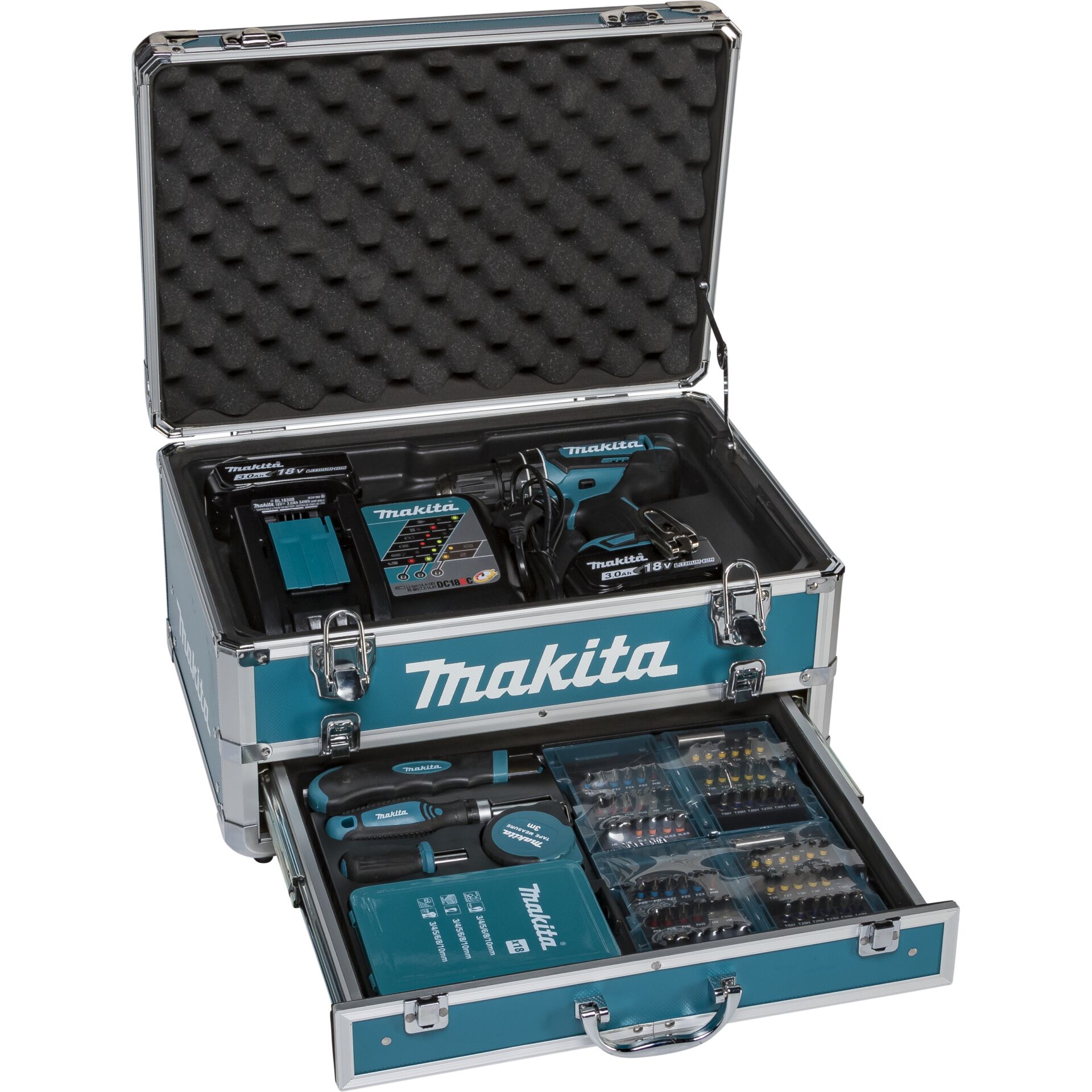 Makita DHP482RFX9 Akku Schlagbohrschrauber Bohrer & Schrauber