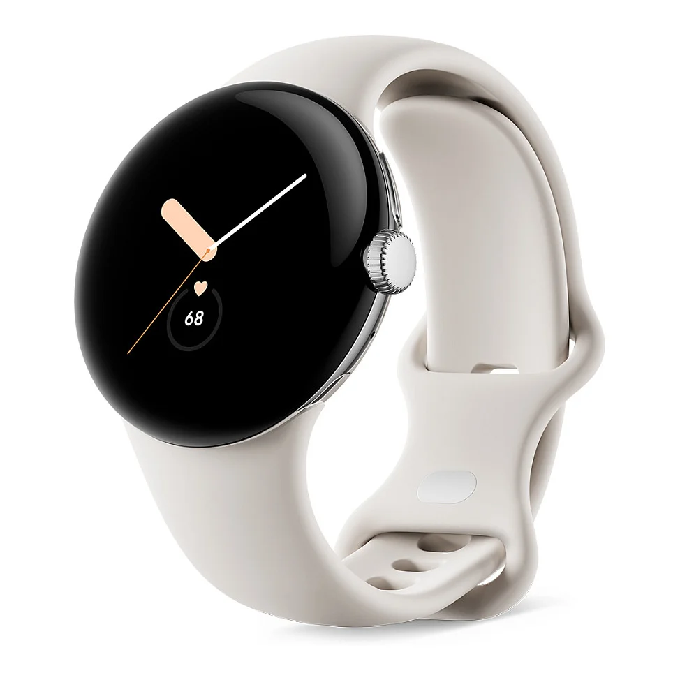 Google   Armband fr Smartwatch   S   L   Chalk   fr Pixel Watch Smartwatches & Fitnesstracker