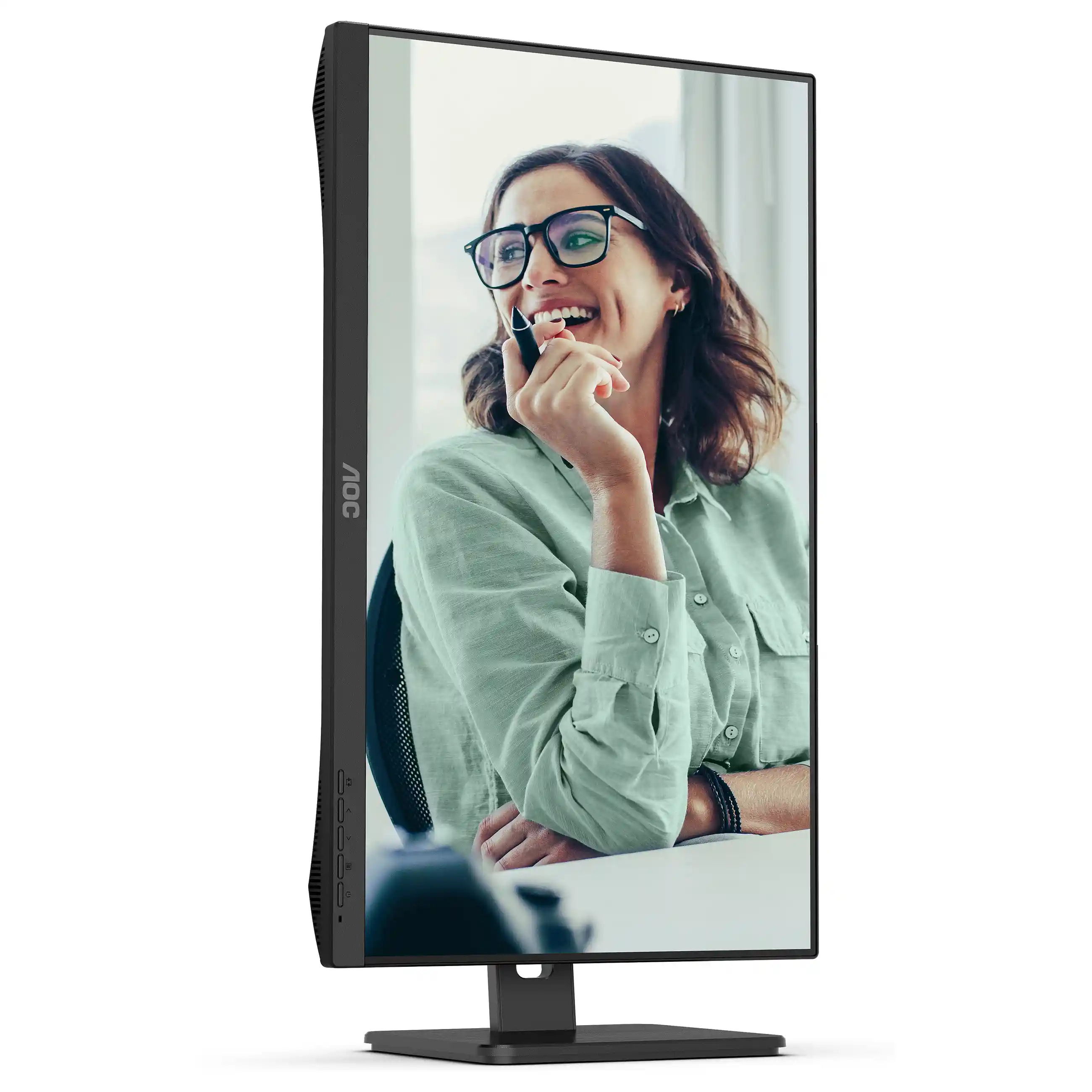 AOC Q27P3CV Computerbildschirm 68 6 cm  27   2560 x 1440 Pixel Quad HD LED Schwarz Monitore