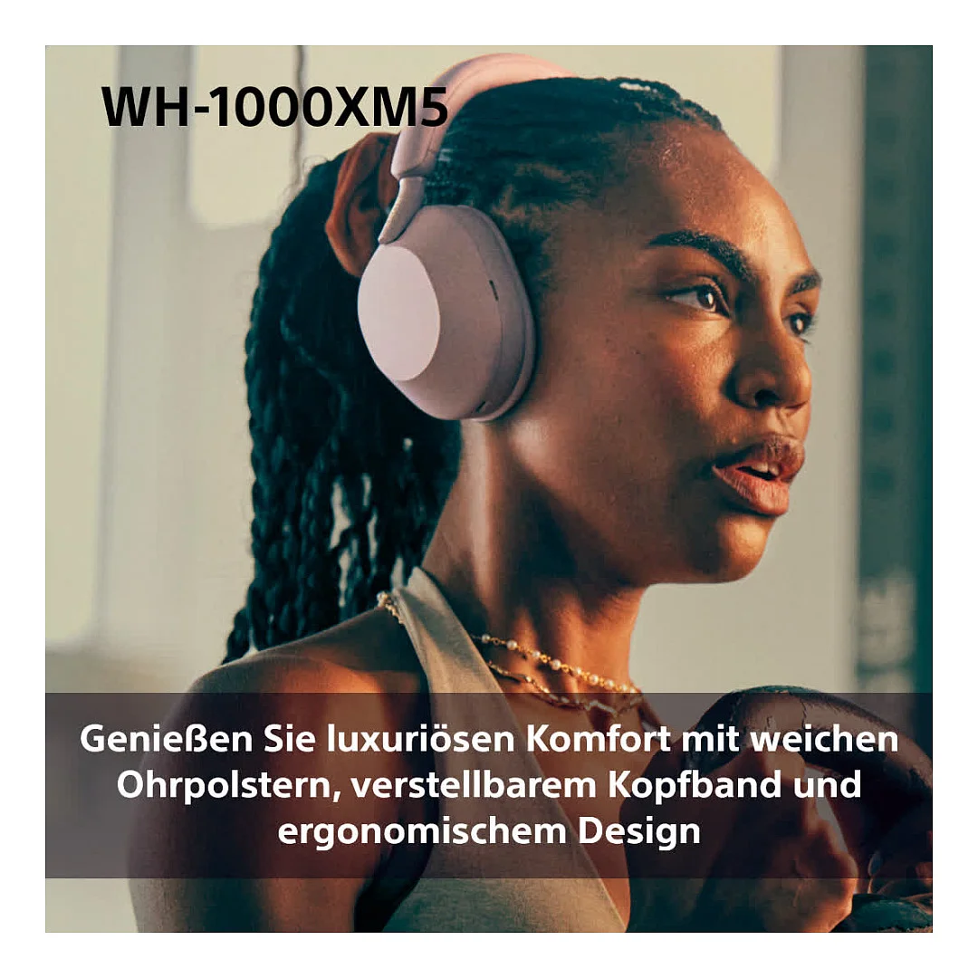 Sony WH1000XM5P Kopfhoerer Verkabelt   Kabellos Kopfband Anrufe Musik Bluetooth Pink Over-Ear