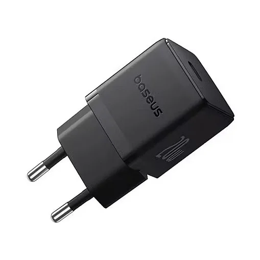 Baseus Palm Schnelllader USB C Ladegeraet 20W EU Schwarz Akkus Powerbanks & Kabel
