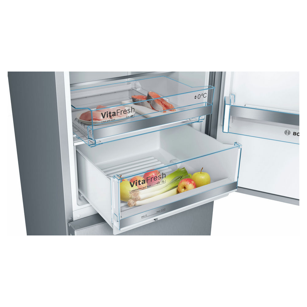 Bosch Kuehl  Gefrierkombination KGE398IBP  EEK B  inox antifingerprint Kuechengrossgeraete