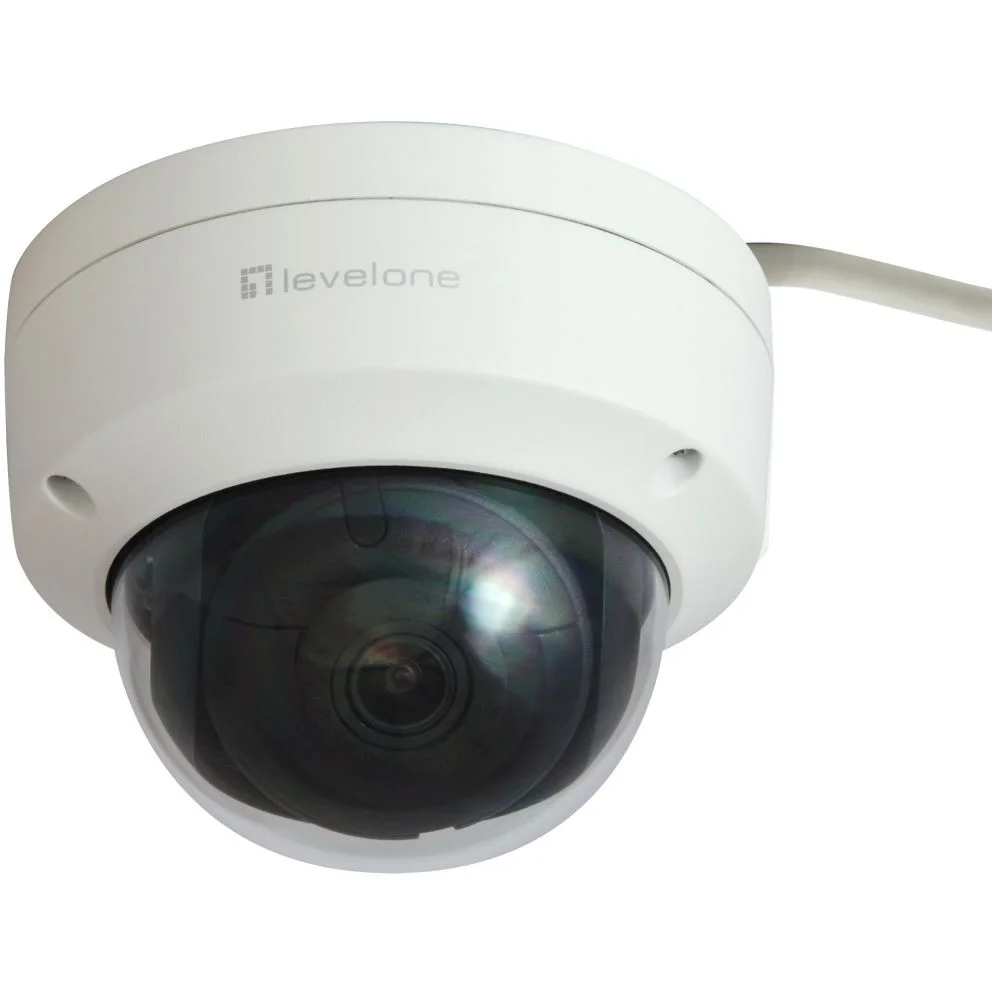 LevelOne GEMINI Fixed Dome IP Netzwerkkamera 6 Megapixel H 265 802 3af PoE Innen Aussenbereich
