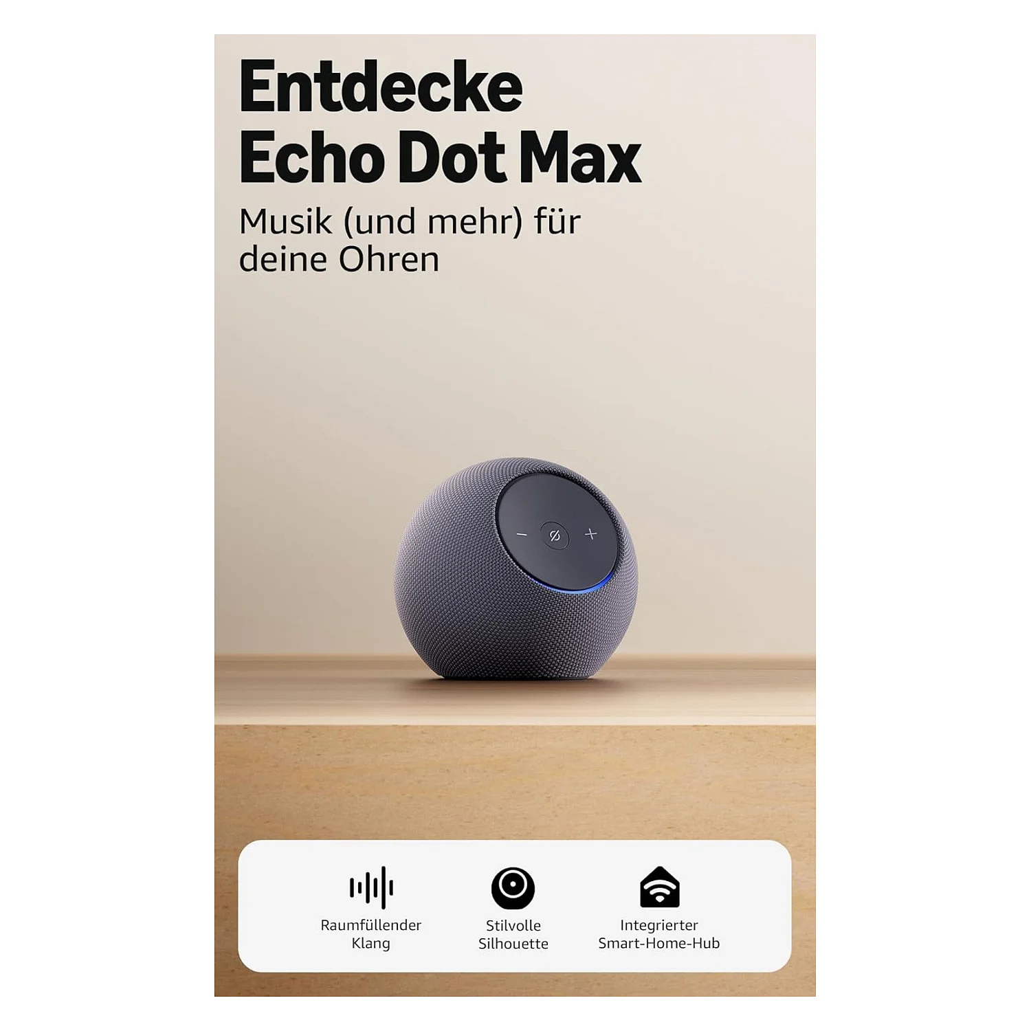Amazon echo dot max  2025  black PC-Zubehoer