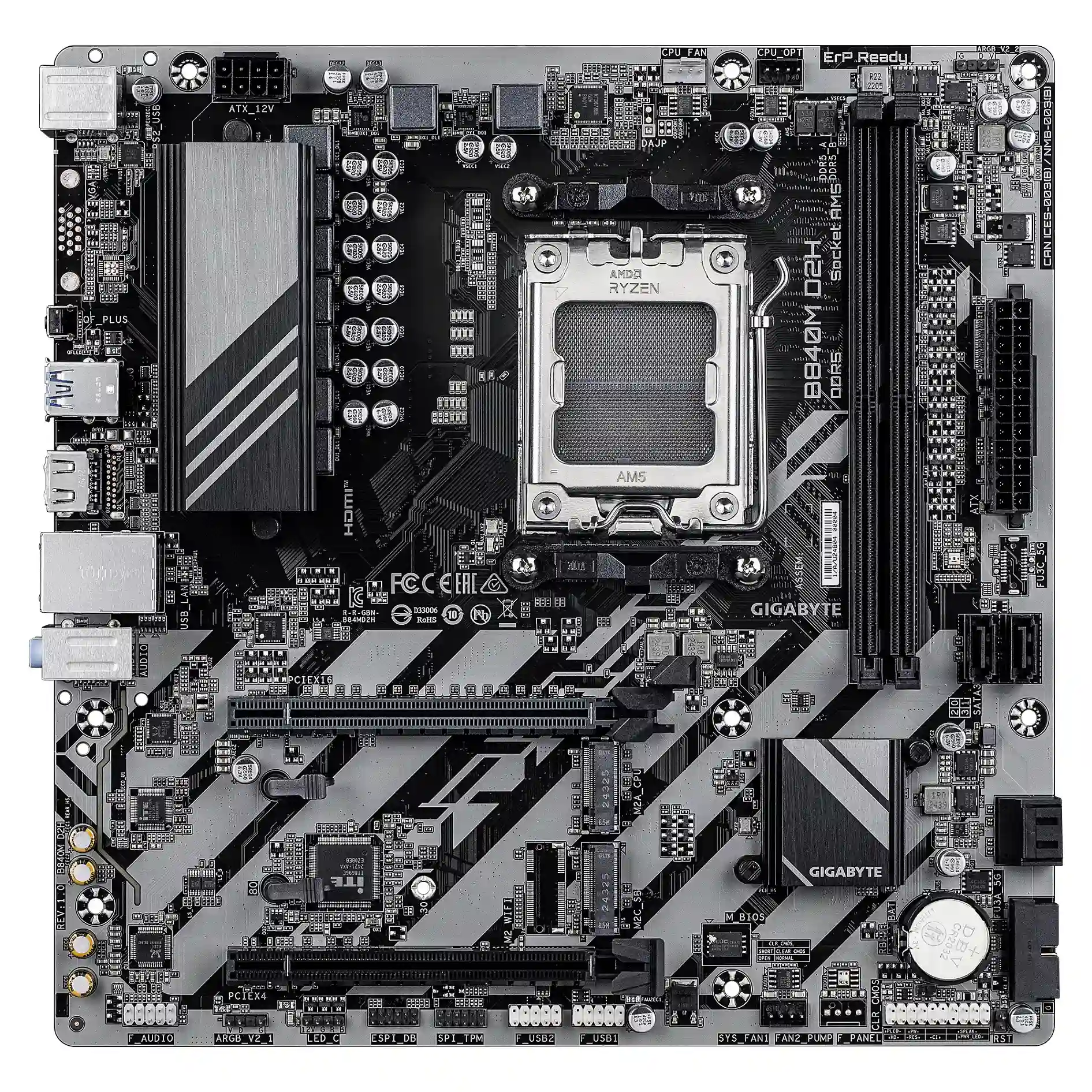 Gigabyte B840M D2H  B840 AM5 mATX DDR5  PC-Zubehoer