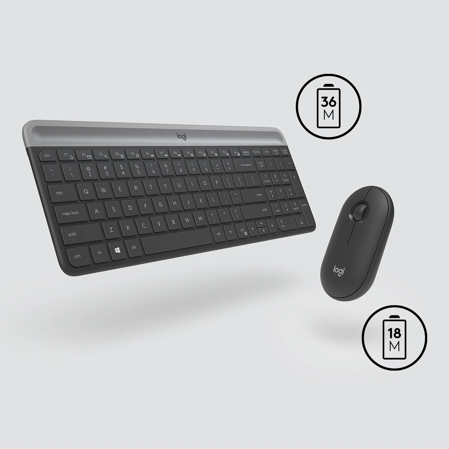 Logitech MK470 Wireless Combo Graphite US Tastaturen & Maeuse
