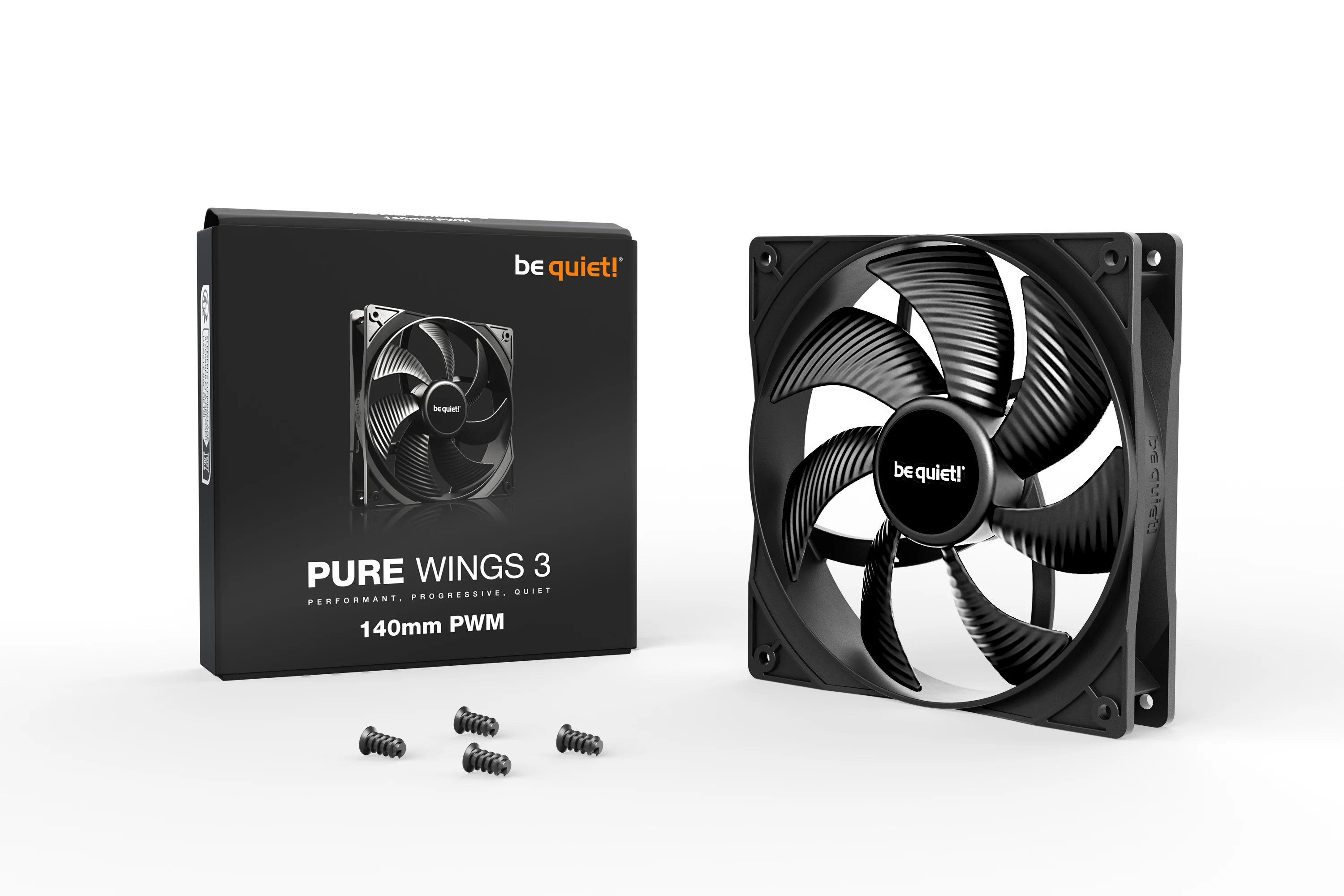 be quiet  Pure Wings 3 140mm PWM Computergehaeuse Ventilator 14 cm Schwarz 1 Stueck e  PC-Zubehoer