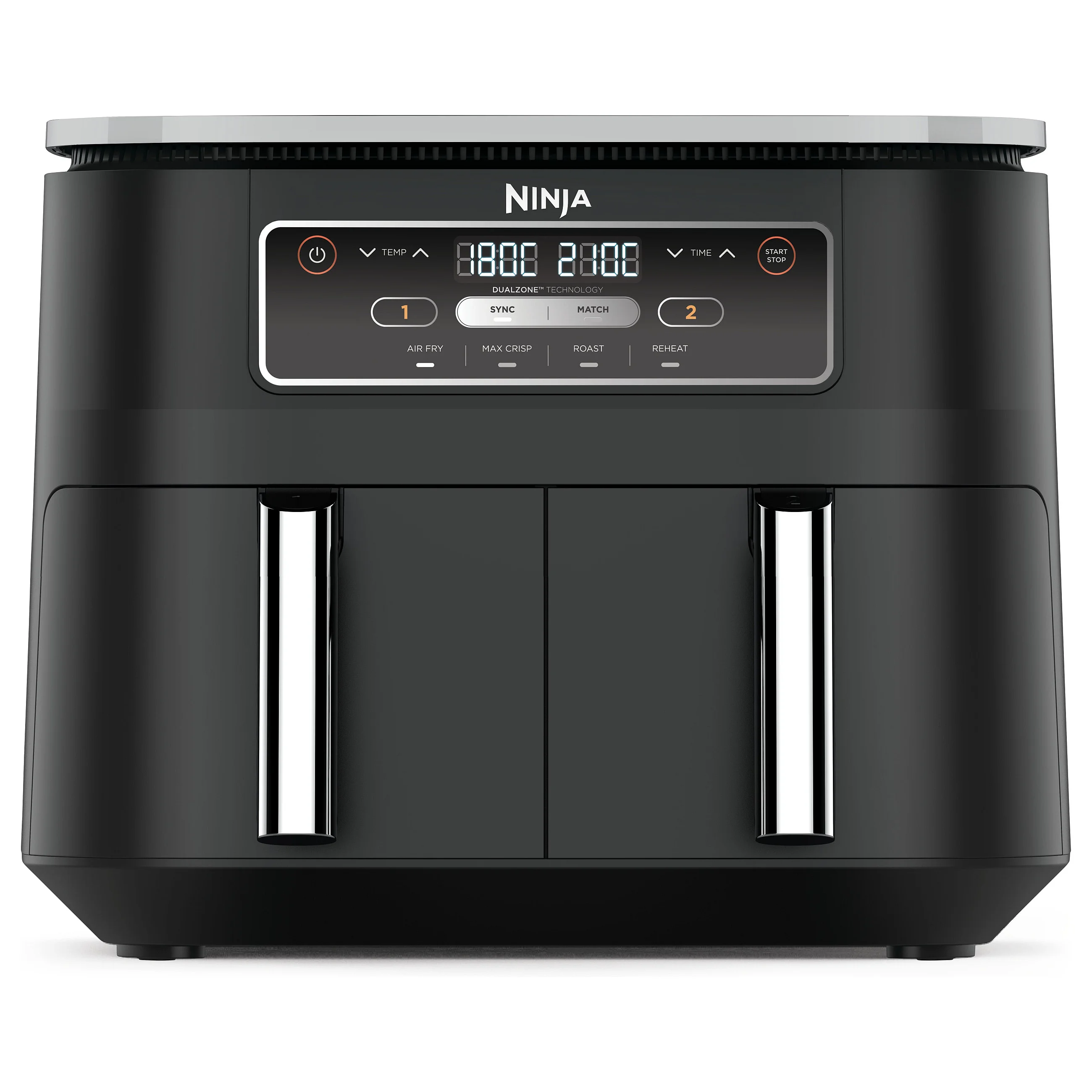 Ninja AF200EU Foodi 4 in 1 Dual Zone Heissluftfritteuse Kuechenkleingeraete