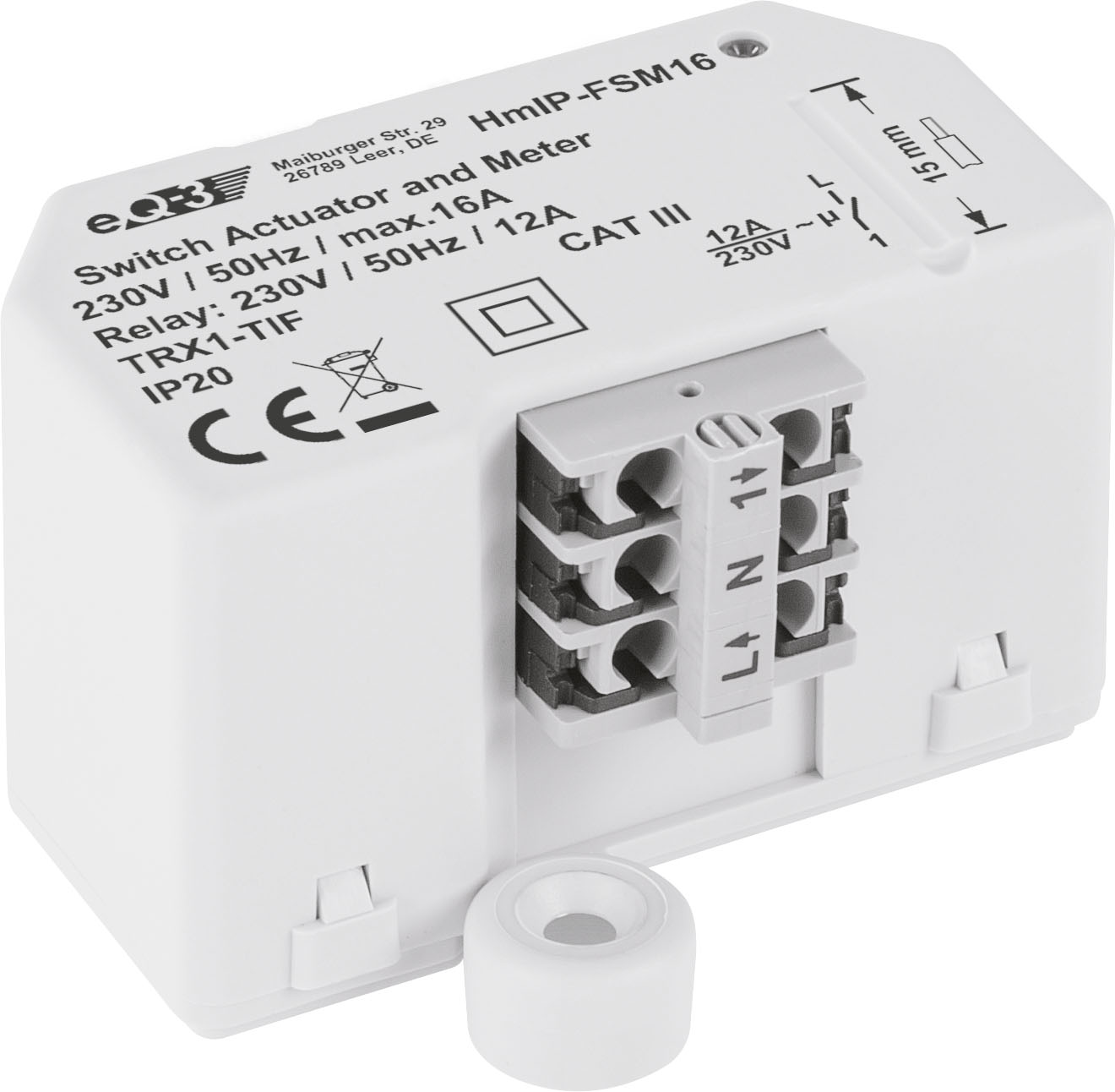 Homematic IP Schalt Mess Aktor  16A    Unterputz Smart Home Smart Home Zubehoer