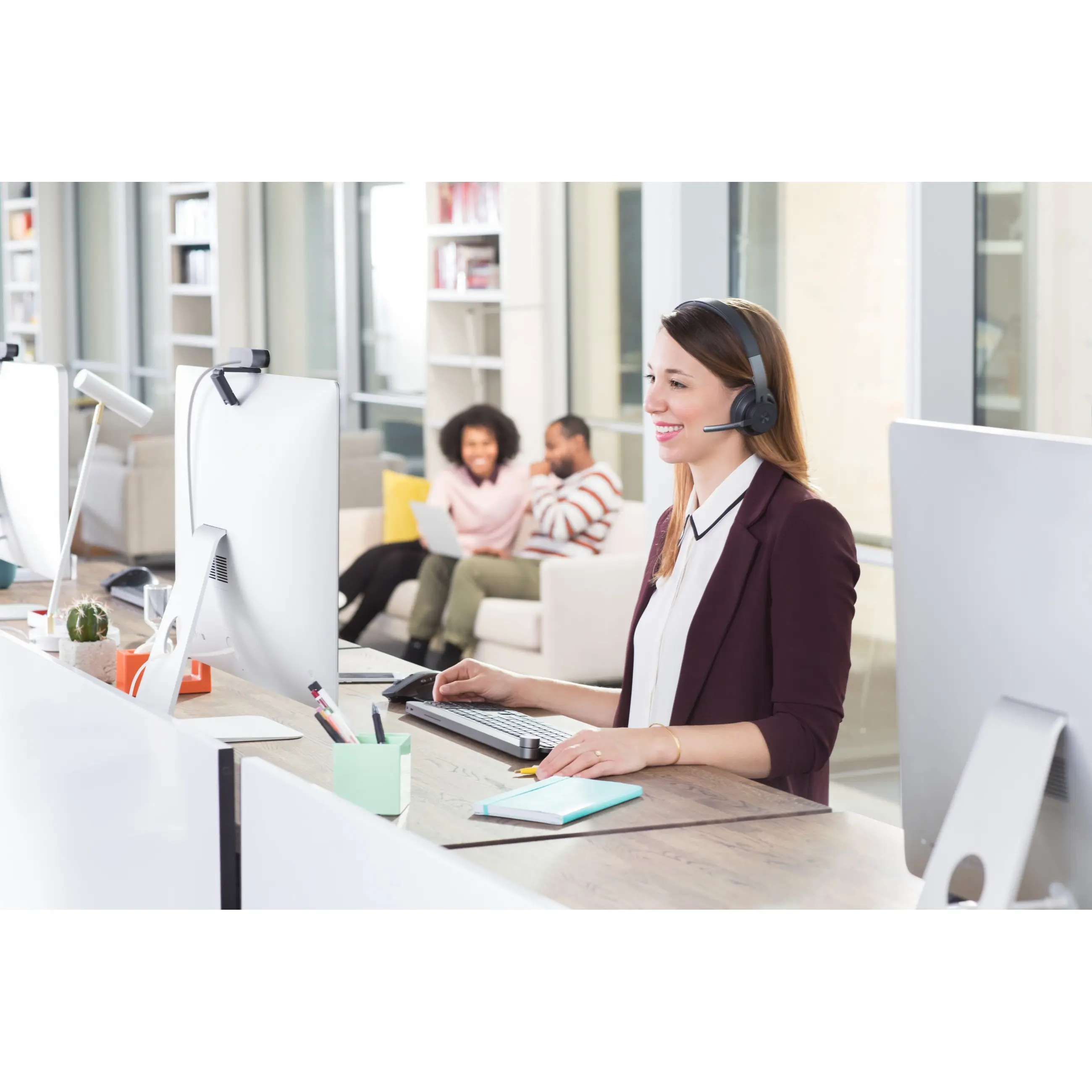 Logitech Headset Zone Wired UC Wireless fuer Unified Communication   On Ear Over-Ear