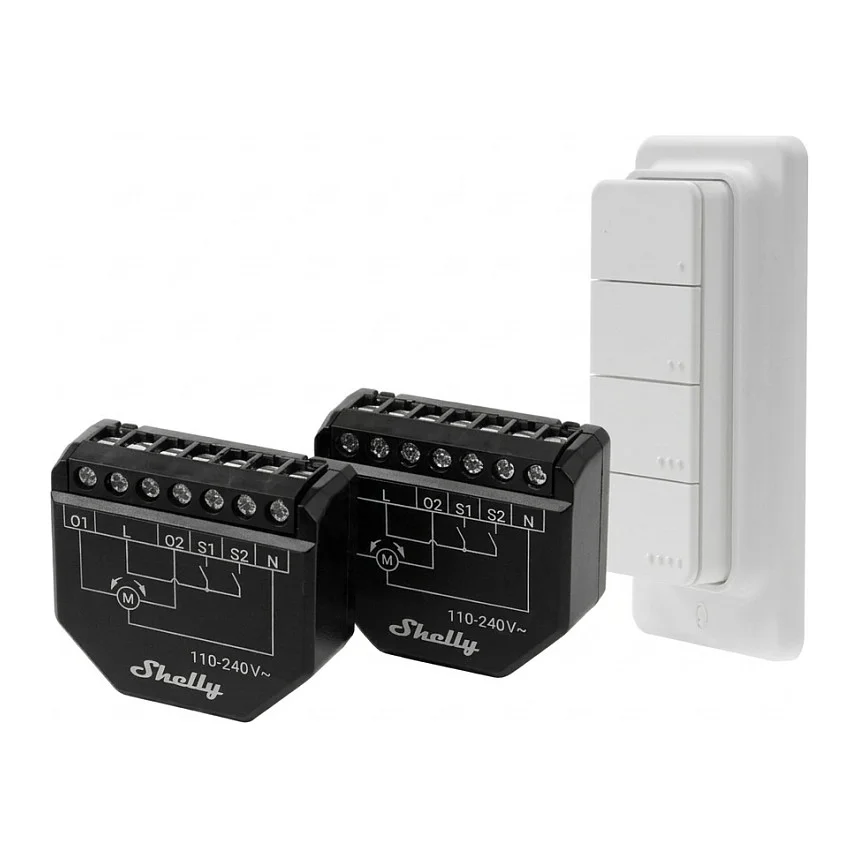 Shelly Shutter x2   BLU RC Button 4 Pack Smart Home