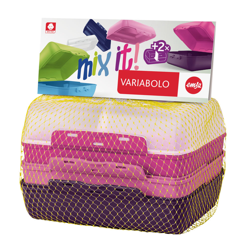 Emsa Lunchbox Set Variabolo Mix it Girls  4 tlg  SALE Haushalt