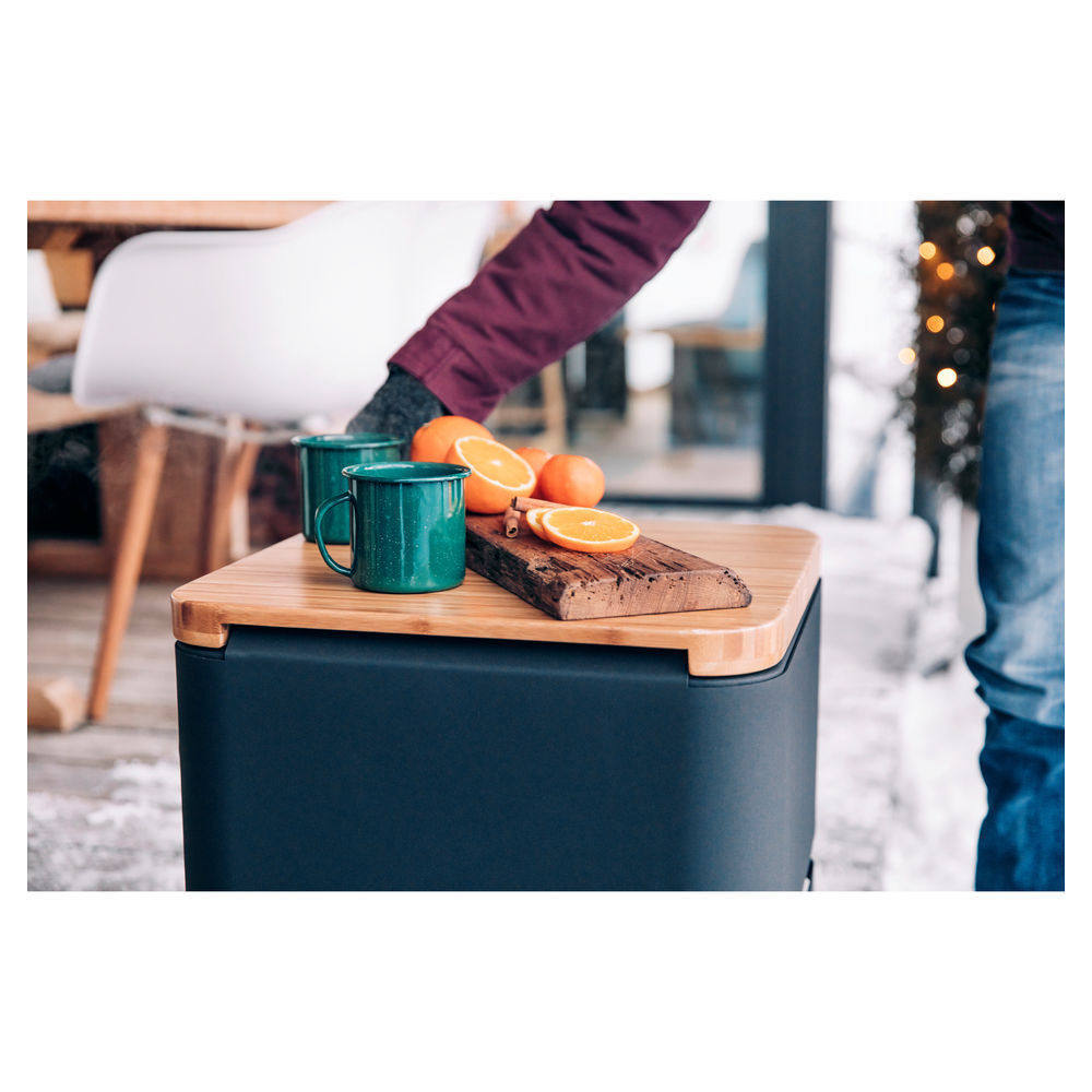 Hoefats Feuerkorb Cube Flip Set mit Auflagebrett Grills