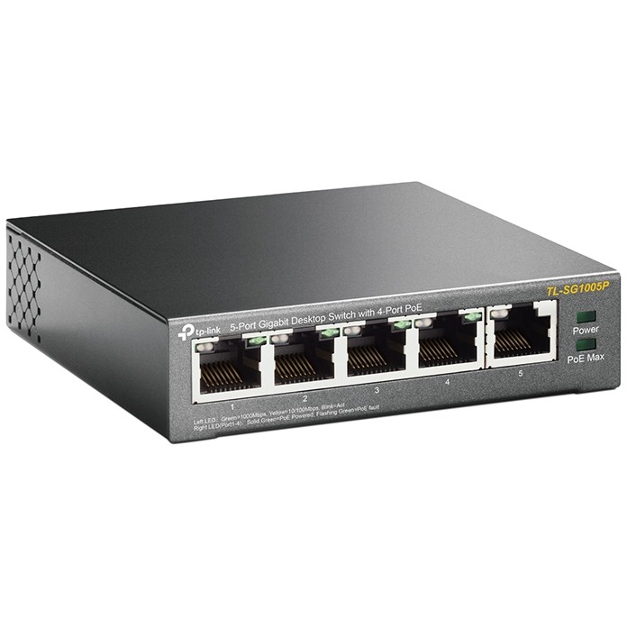 TP Link TL SG105 Switch 5 Port Gigabit Ethernet PoE 4 Ports Desktop Switches