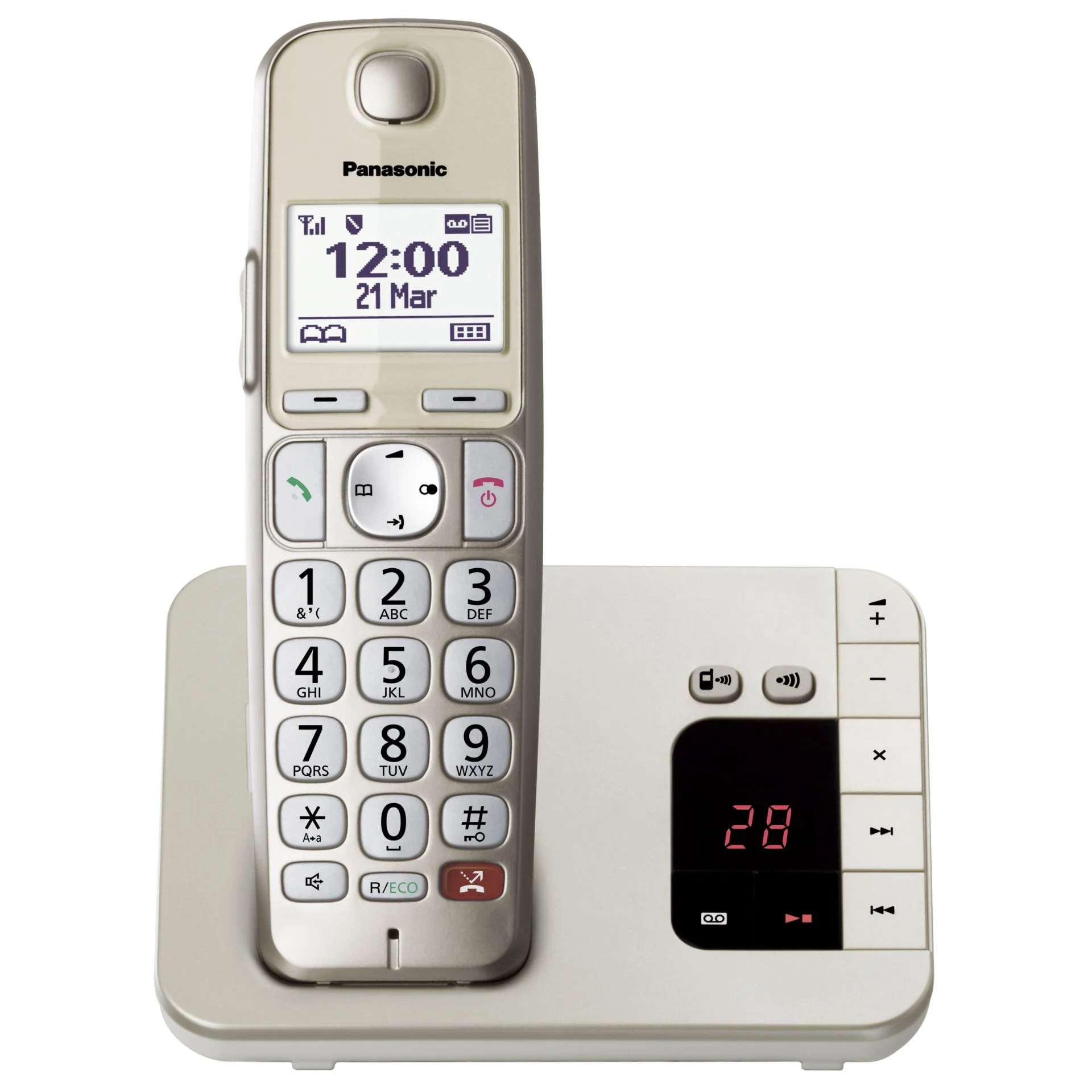 Panasonic KX TGE260GN champagner Telefon
