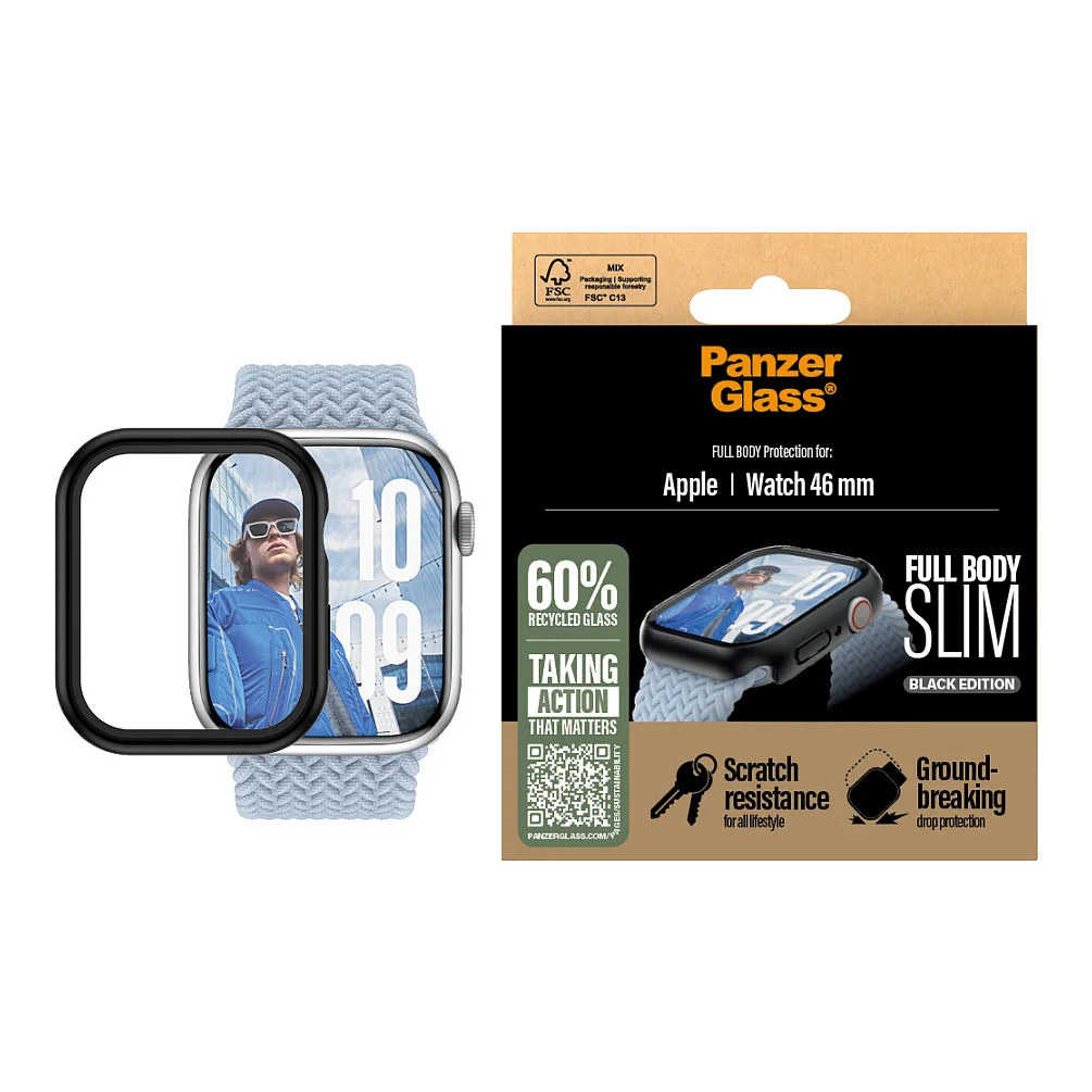 PanzerGlass   Case Full Body Slim Schwarz Apple Watch Series 11   10   46mm Notebook & Tablet Zubehoer