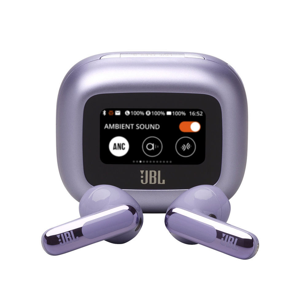 JBL Noise Canceling Earbuds LIVE Flex 3  Wireless Charging  Smart Case  Lila Kopfhoerer