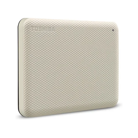 Toshiba Storage Canvio Advance 4 TB  Externe Festplatte  beige  Micro USB B 3 2 Gen 1  5 Gbit s   Speichermedien