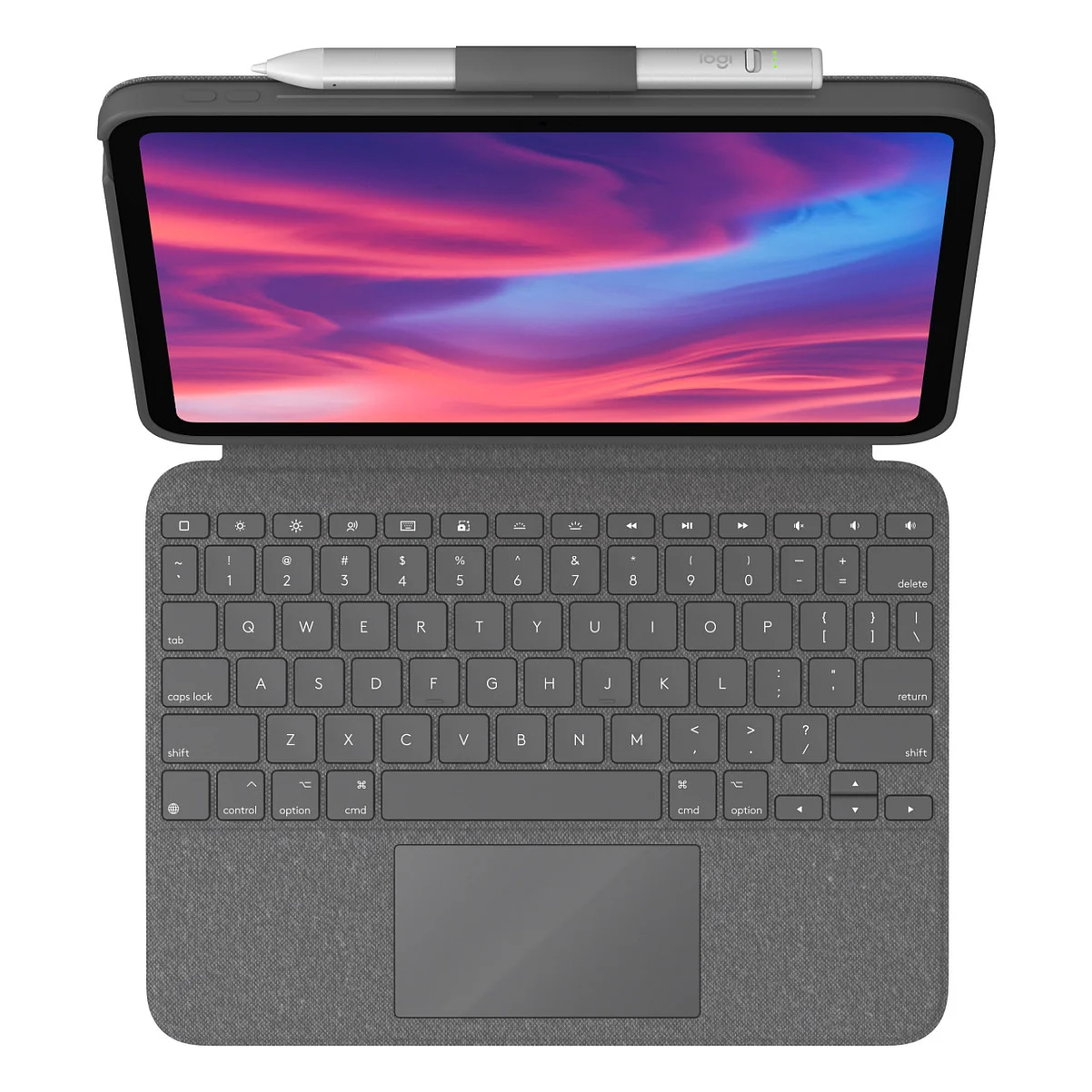 Logitech NL Combo Touch iPad  2022  Grey US Layout Tastaturen & Maeuse