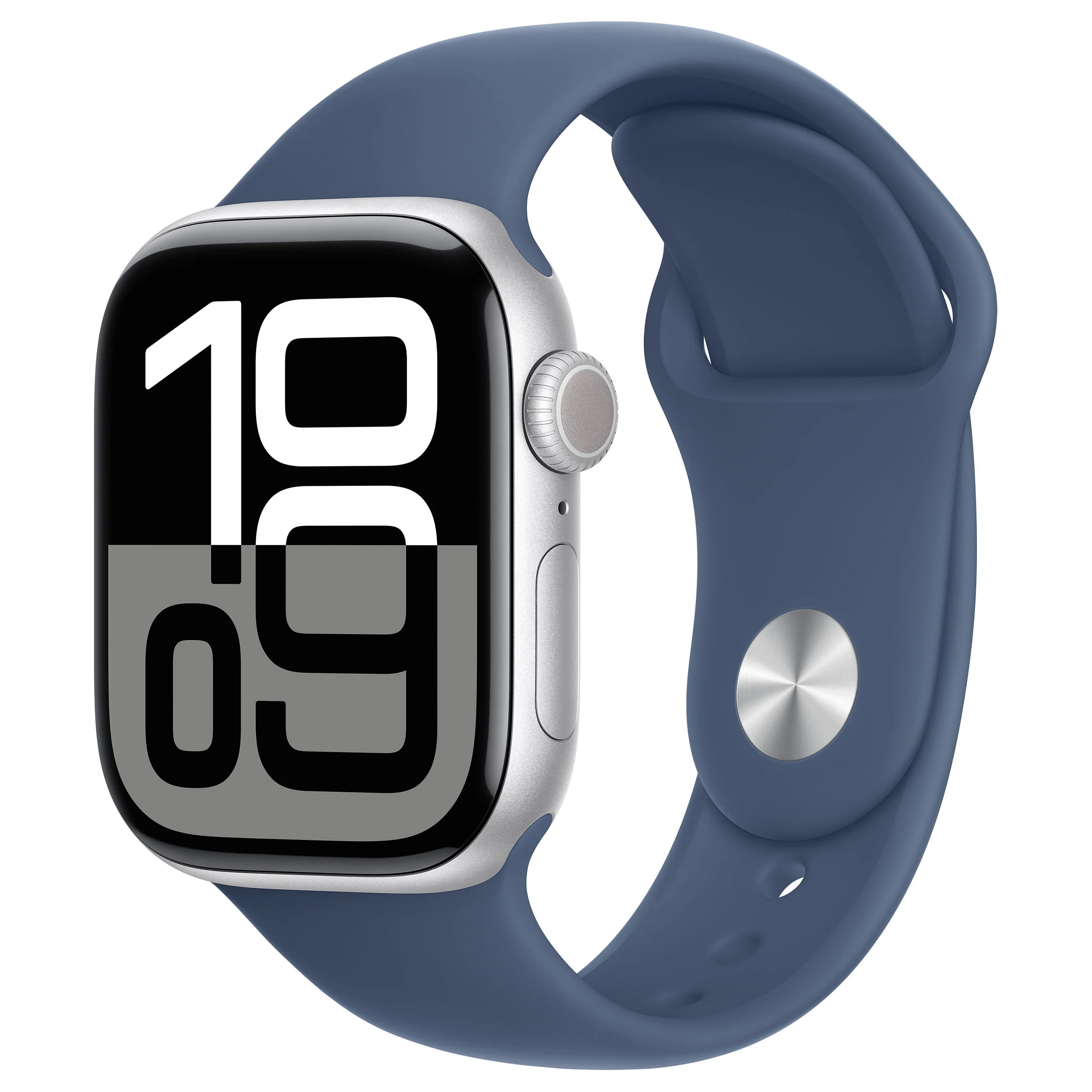 Apple watch series 10 gps   cellular 42mm silver aluminium case with denim sport band   m l Smartwatches & Fitnesstracker