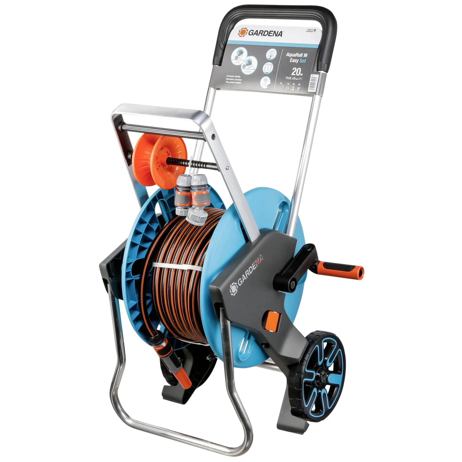 GARDENA Schlauchwagen CleverRoll M Easy Set  20 m Schlauch Gartenbewaesserung