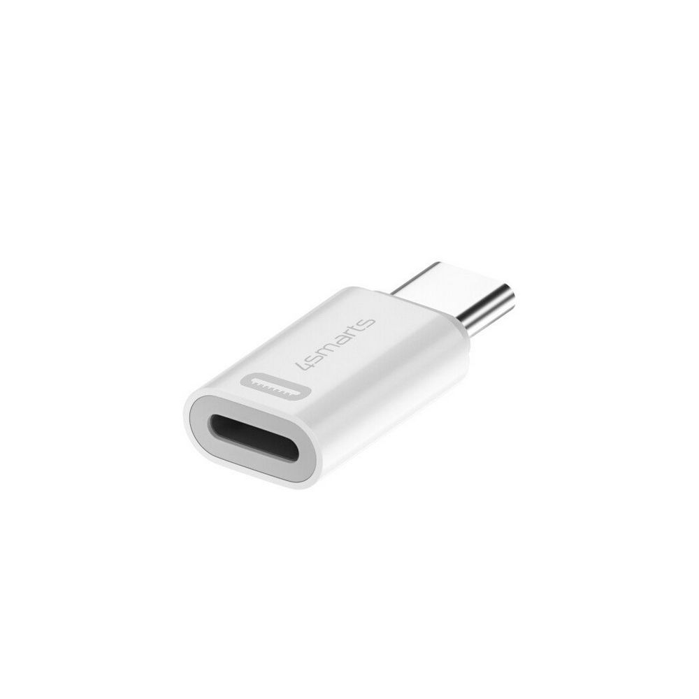 4SMARTS Adapter Lightning auf USB C PD 27W  2er Set  weiss PC-Zubehoer