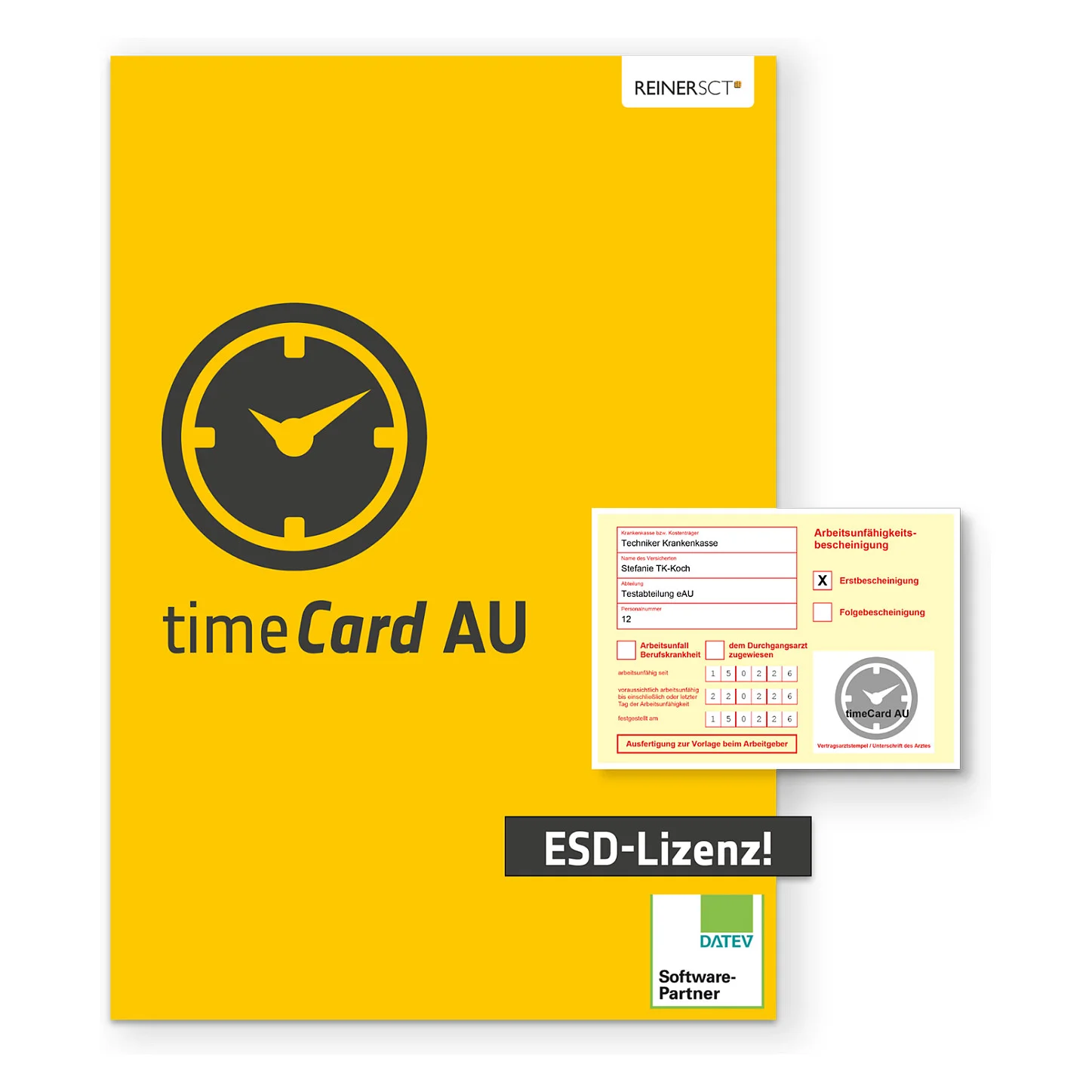 REINER SCT timeCard 10 AU Jahreslizenz 10 Mitarbeiter   ESD Netzwerk