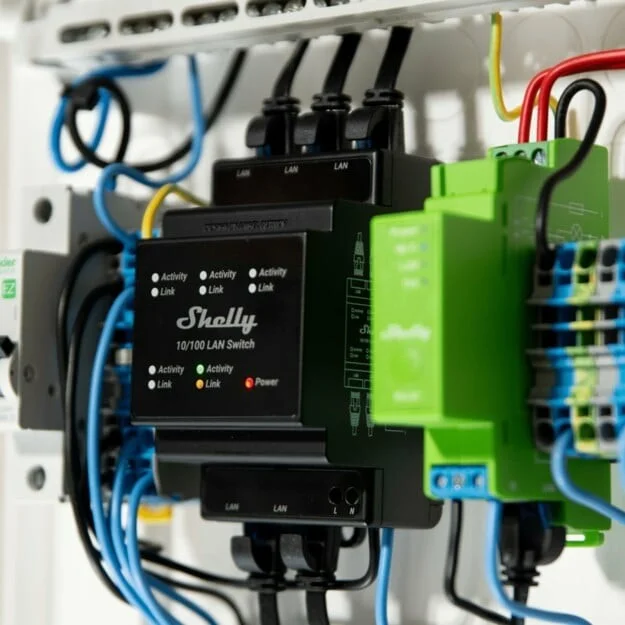 Shelly Relais Switch 5 Ports 10 100 Mbit Smart Home Zubehoer