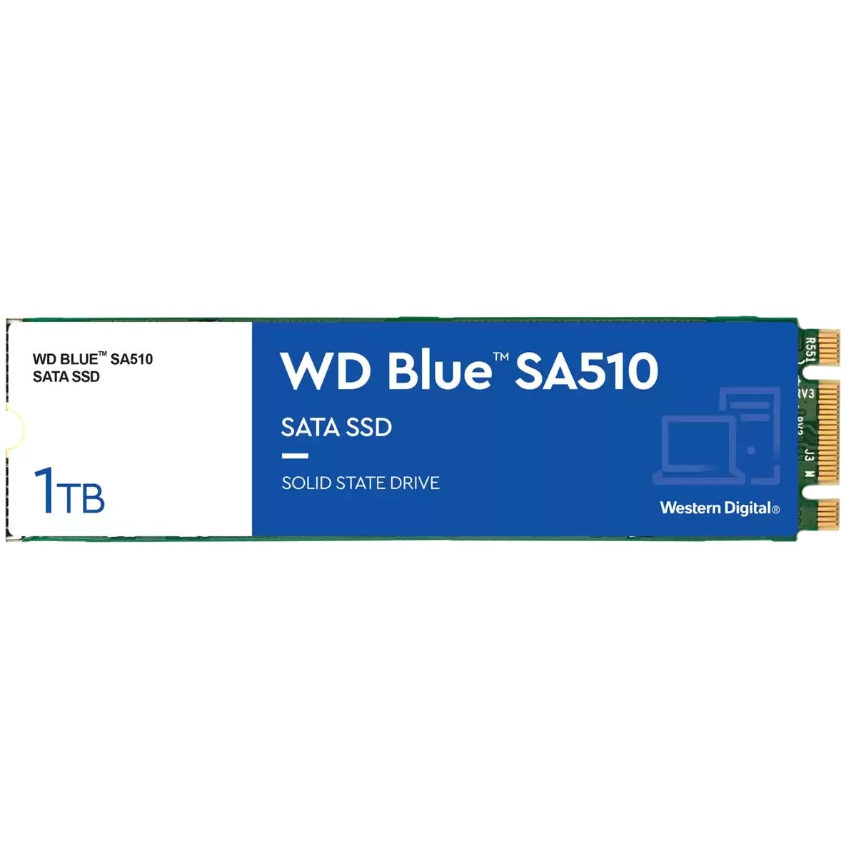 Western Digital M 2 WD Blue SA510 1TB M 2 2280 SATA III 6Gb s internal single packed Speichermedien